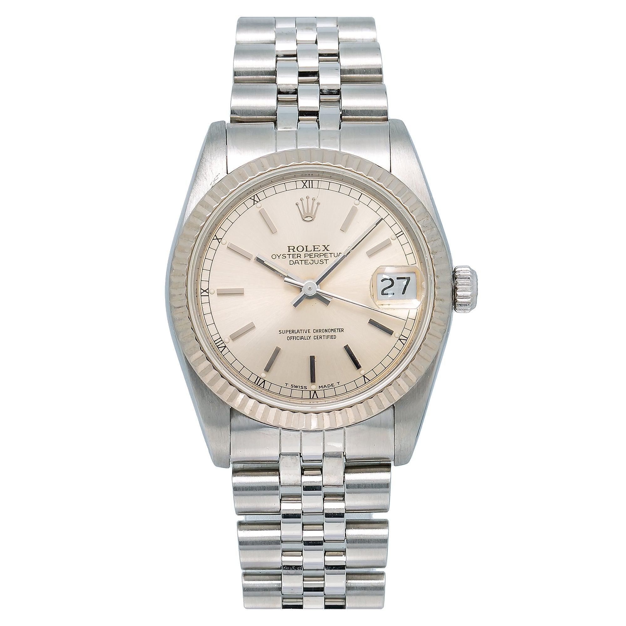 Rolex Datejust 68274 31MM Silver Dial With Stainless Steel Jubilee Bracelet
