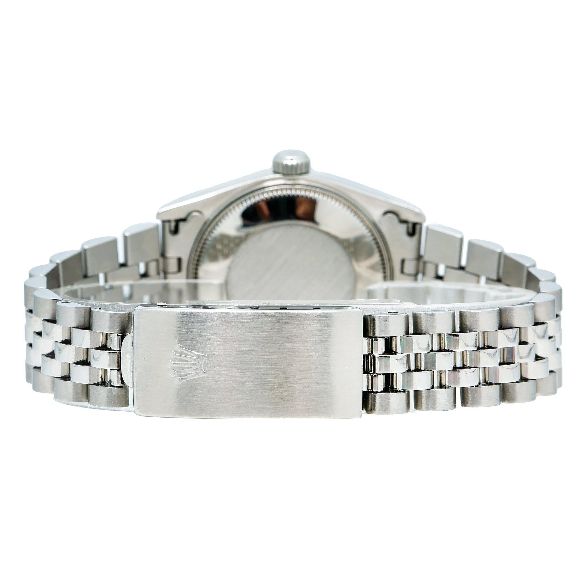 Rolex Oyster Perpetual 67514 31MM Silver Dial With Stainless Steel Jubilee Bracelet