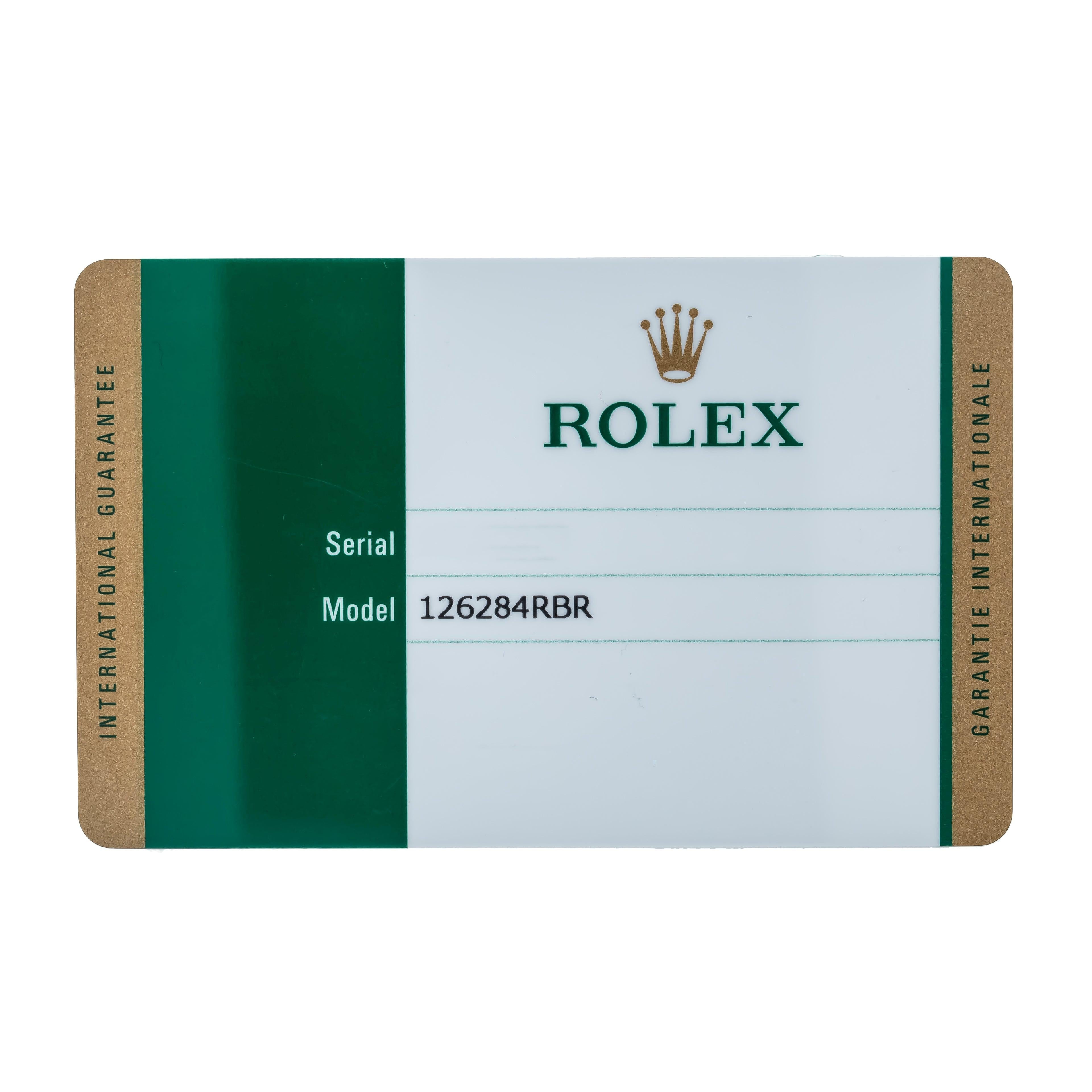 Rolex Datejust 126284RBR 36MM Green Dial With Diamond Bezel