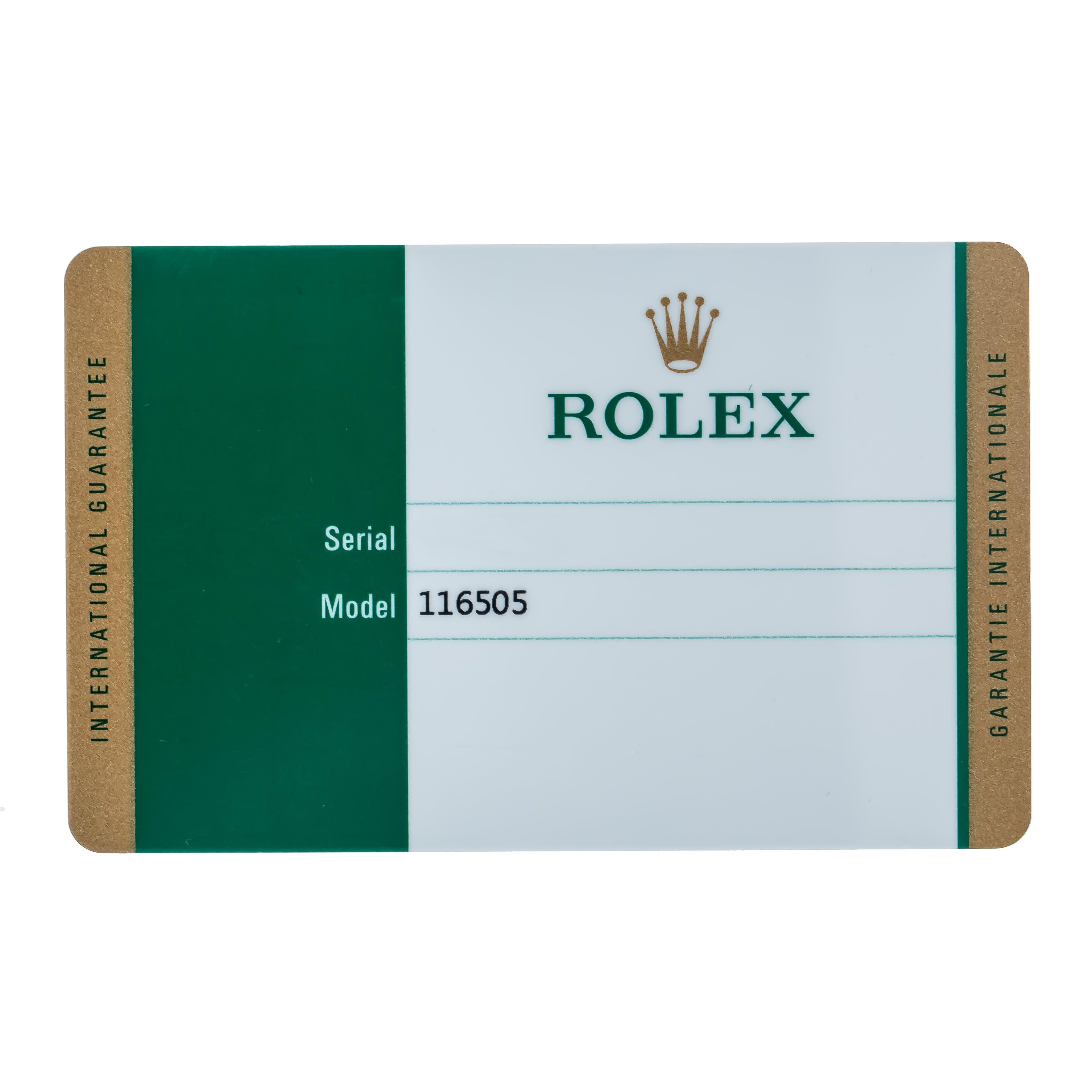 Rolex Daytona 116505 40MM Chocolate Dial With Rose Gold Oyster Bracelet