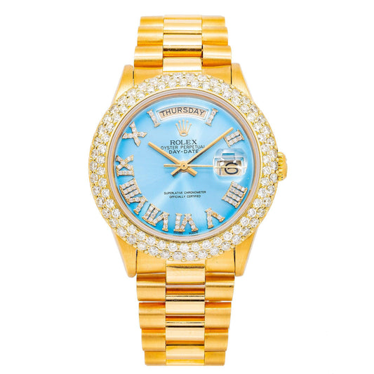 Rolex Day-Date 18038 36MM Blue Diamond Dial