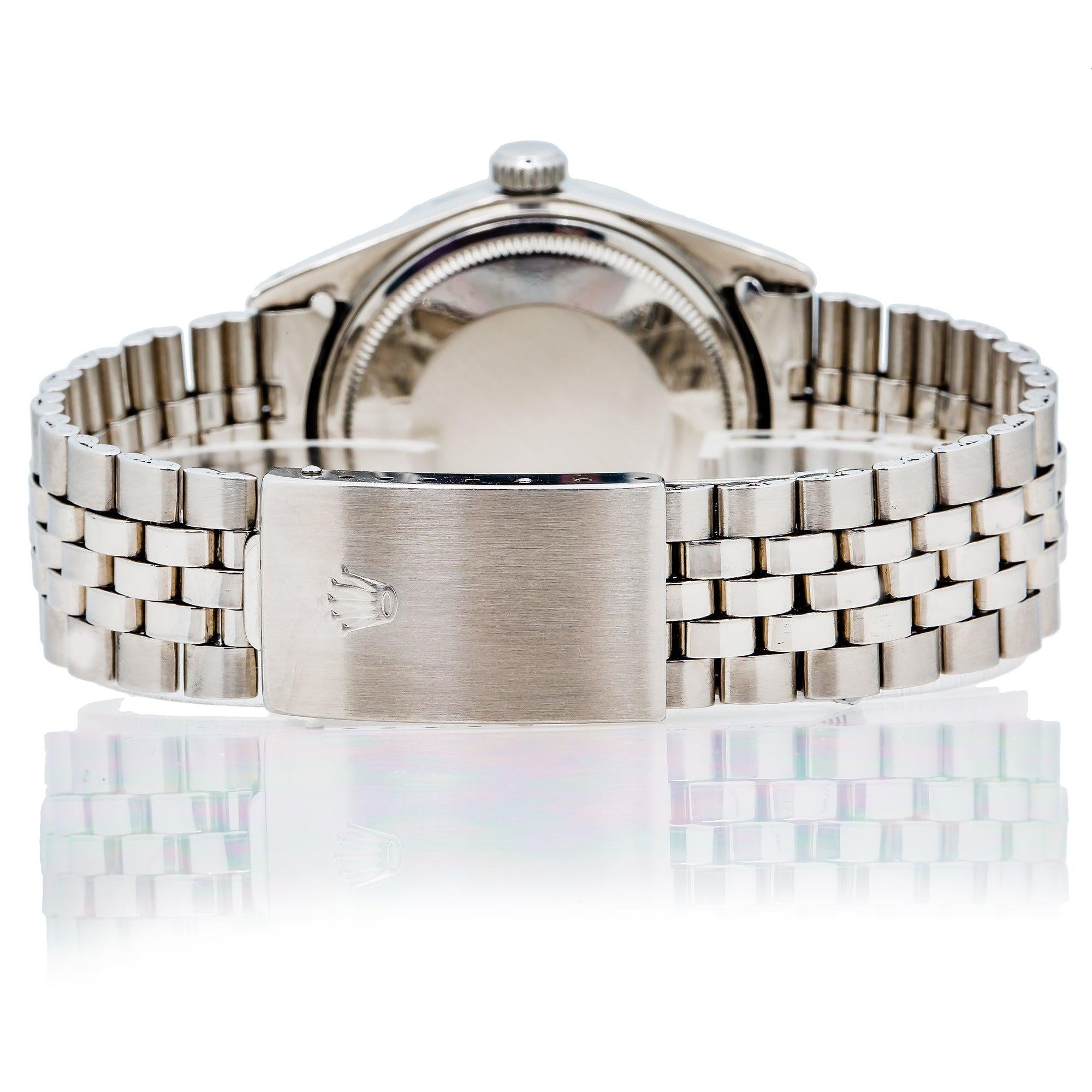 Rolex Datejust 1603 36MM Blue Diamond Dial With Stainless Steel Bracelet