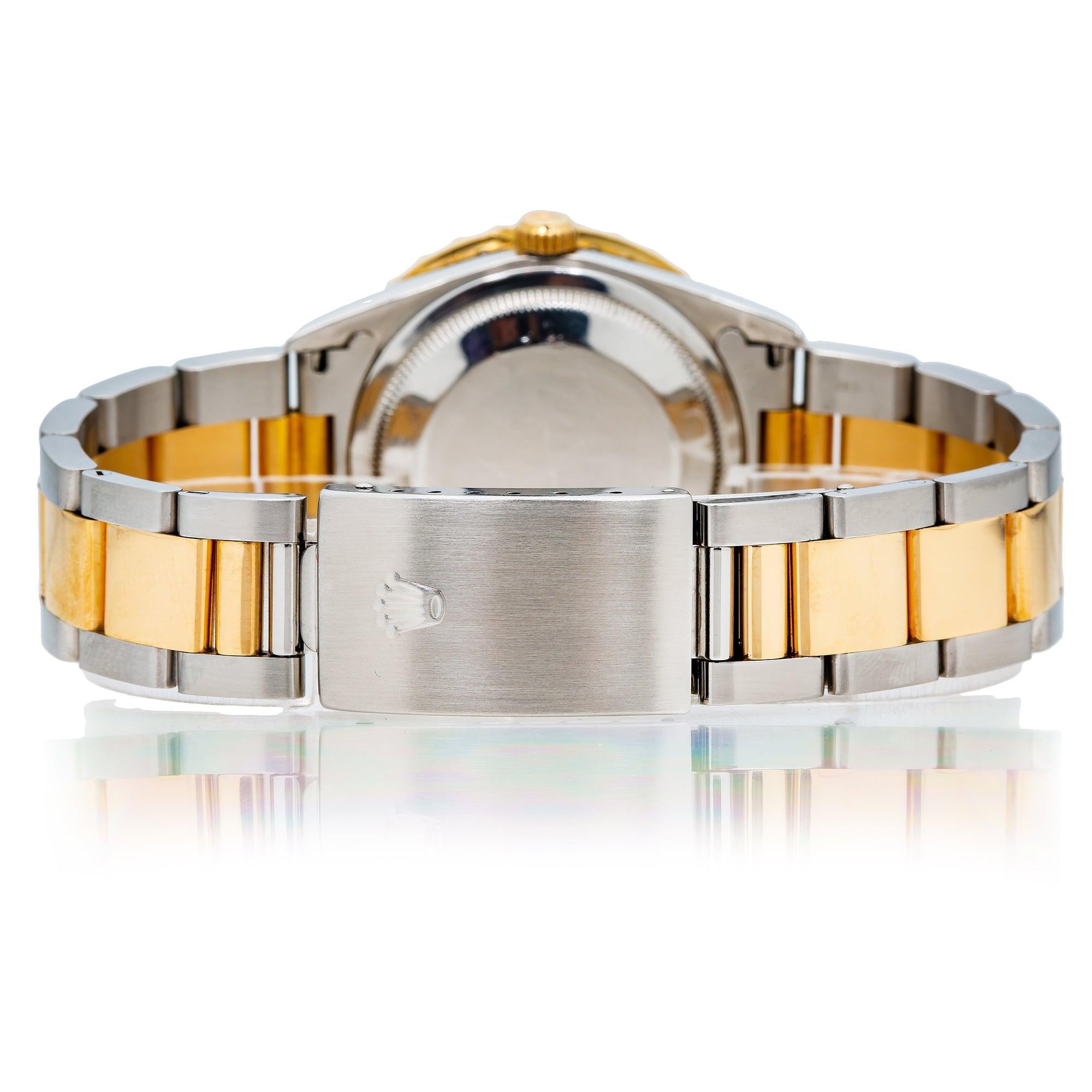 Rolex Datejust 16233 36MM Rainbow Diamond Dial With Two Tone Bracelet