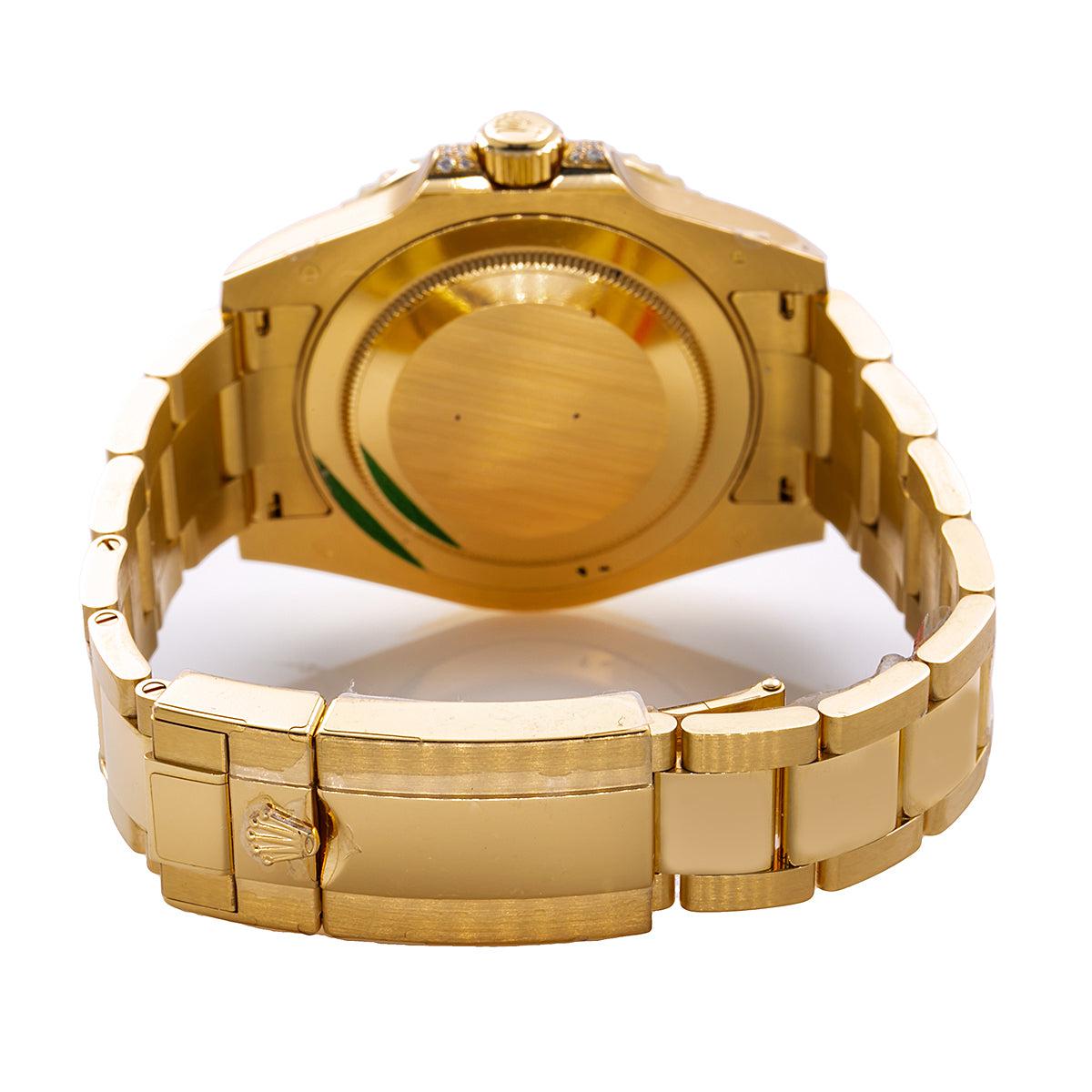 Rolex GMT-Master II 116718 40MM Black Dial With Multicolor Sapphire Diamond Bezel And Lugs