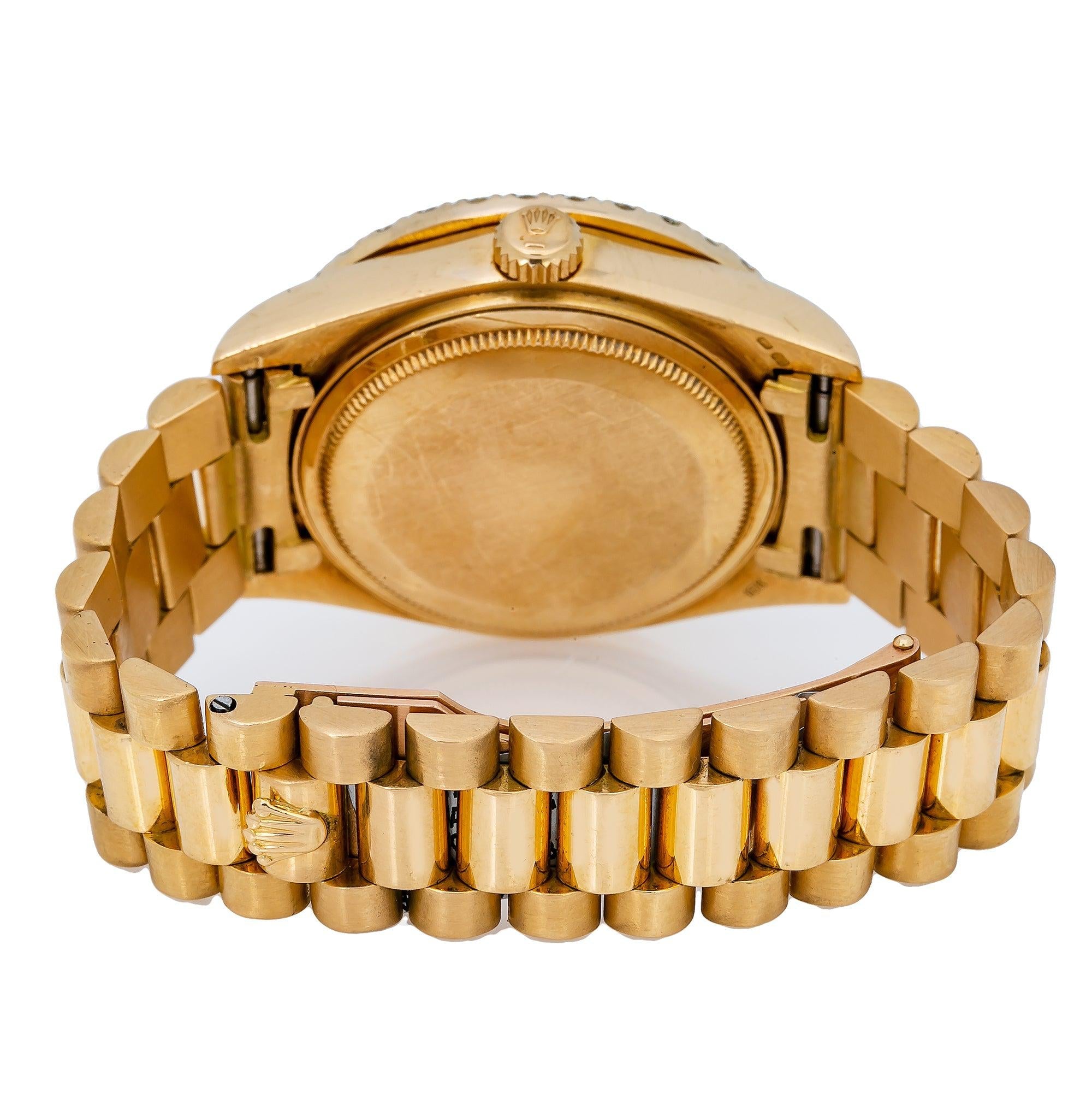 Rolex Day-Date 18038 36MM Champagne Diamond Dial With 2.75 CT Diamonds