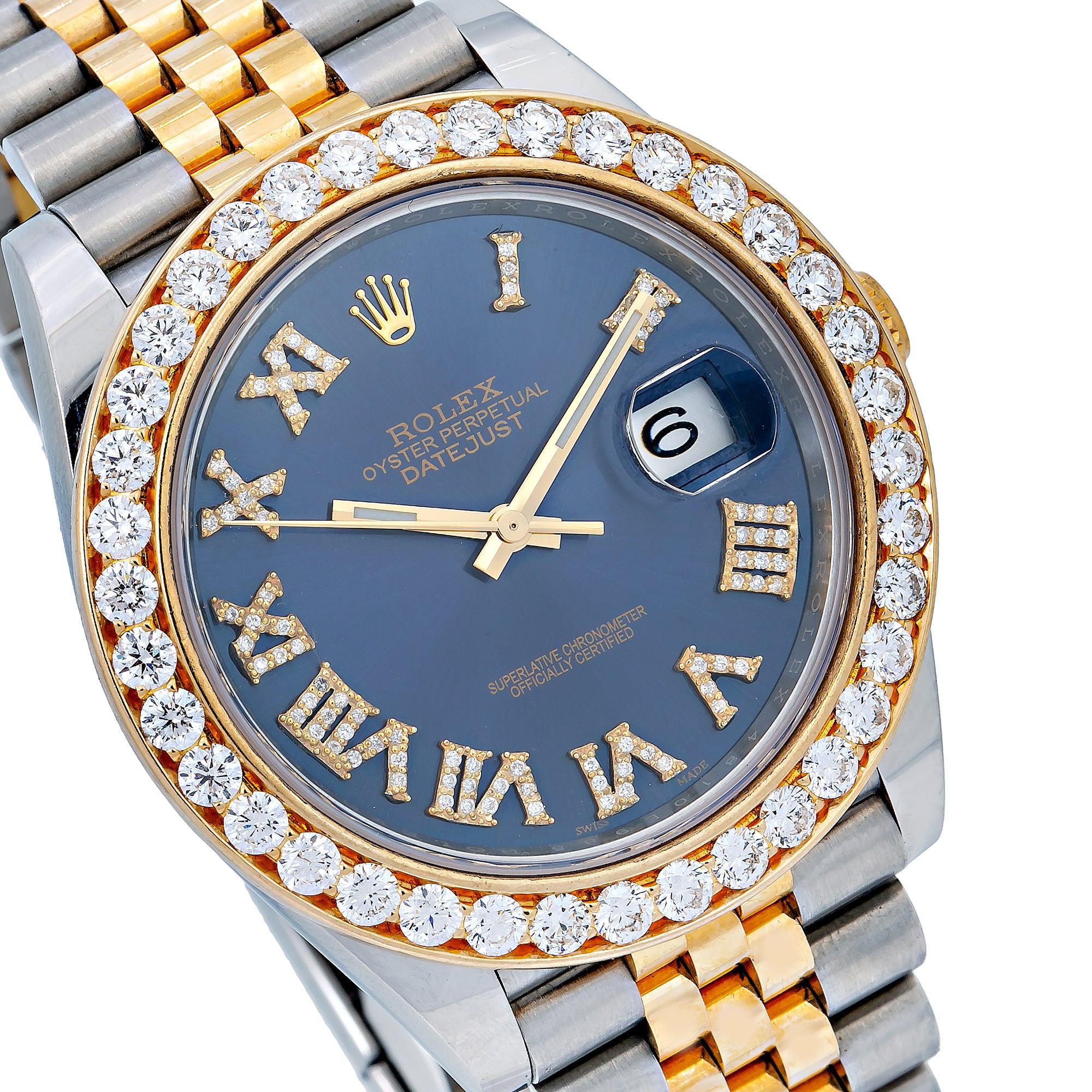 Rolex Datejust 126333 41MM Blue Diamond Dial With Two Tone Jubilee Bracelet