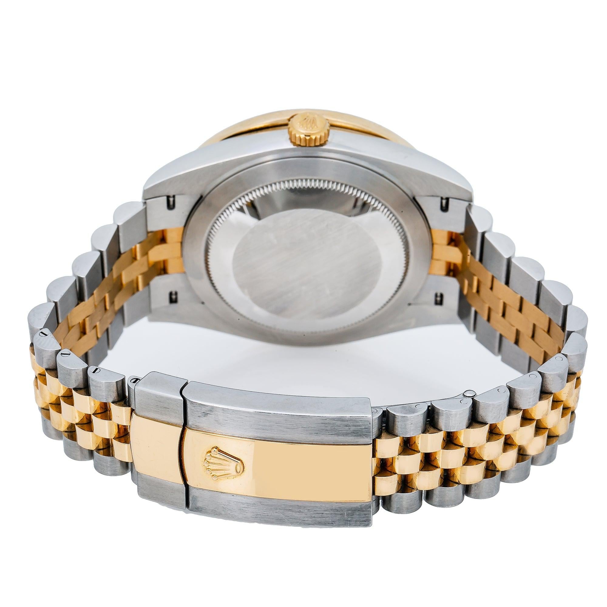 Rolex Datejust 126333 41MM Blue Diamond Dial With Two Tone Jubilee Bracelet