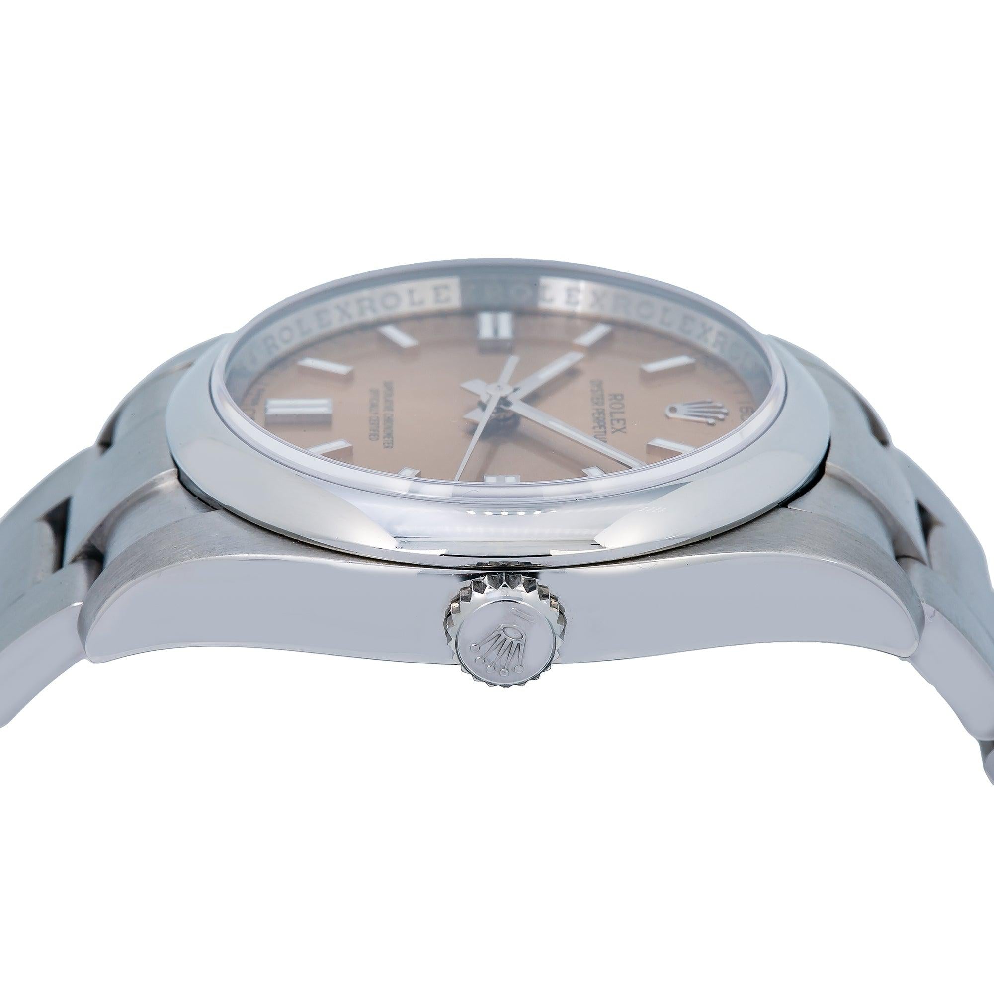 Rolex Oyster Perpetual 116000 36MM Brown Dial With Stainless Steel Oyster Bracelet