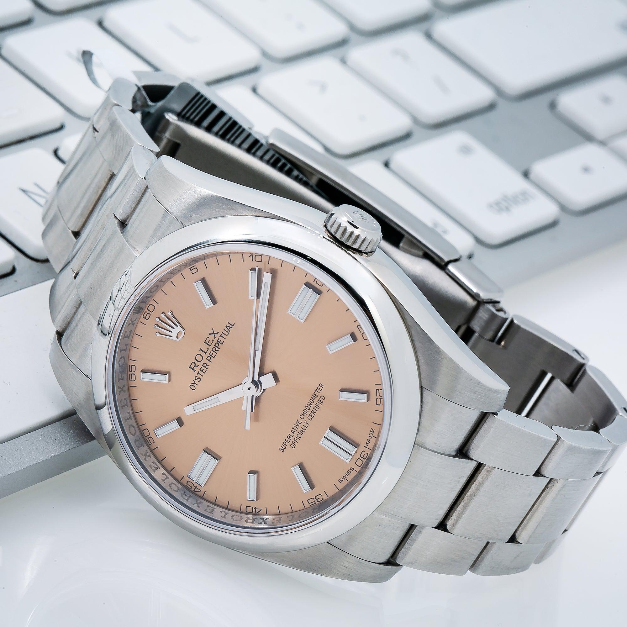 Rolex Oyster Perpetual 116000 36MM Brown Dial With Stainless Steel Oyster Bracelet