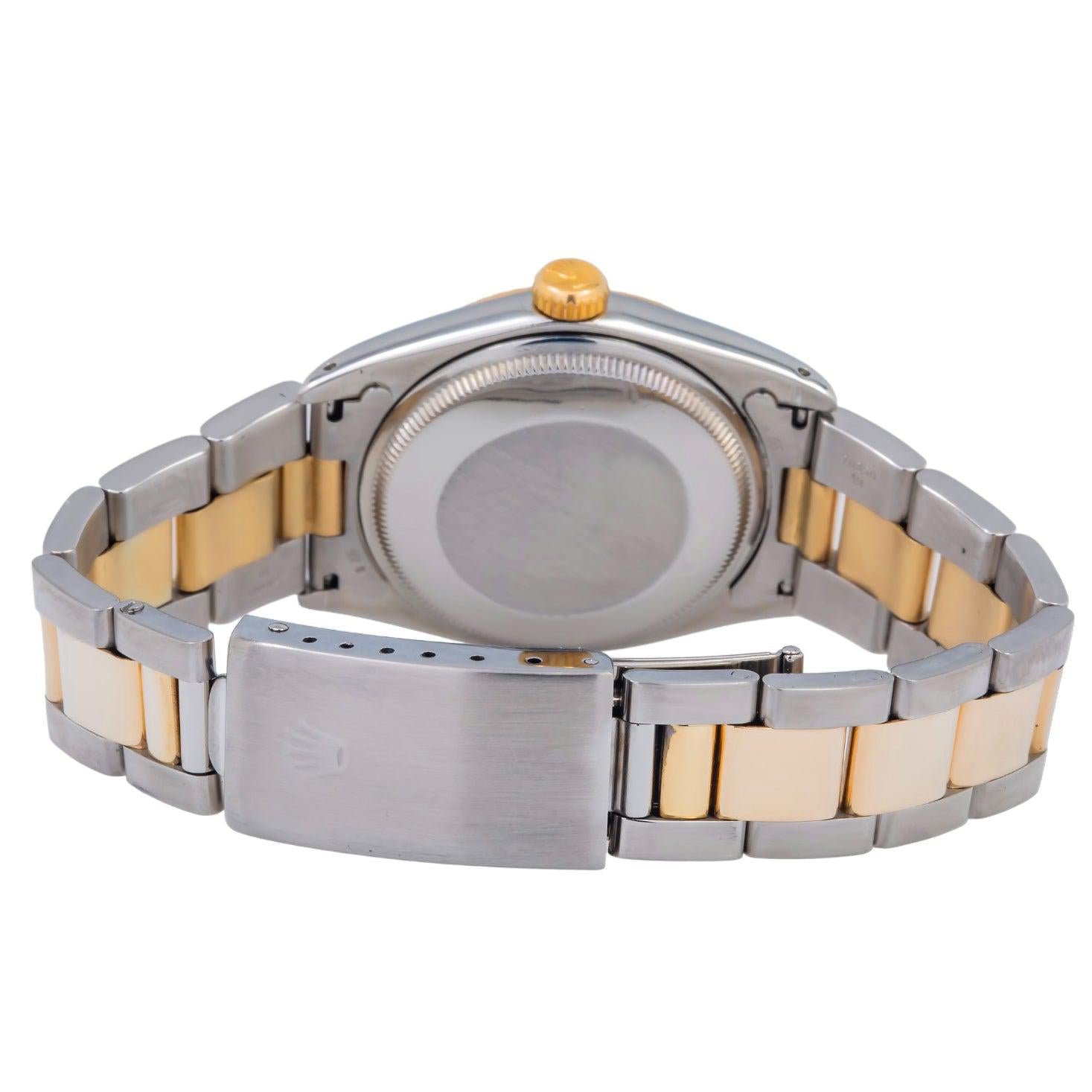 Rolex Oyster Perpetual Date 1500 34MM White Index Dial With Two Tone Oyster Bracelet