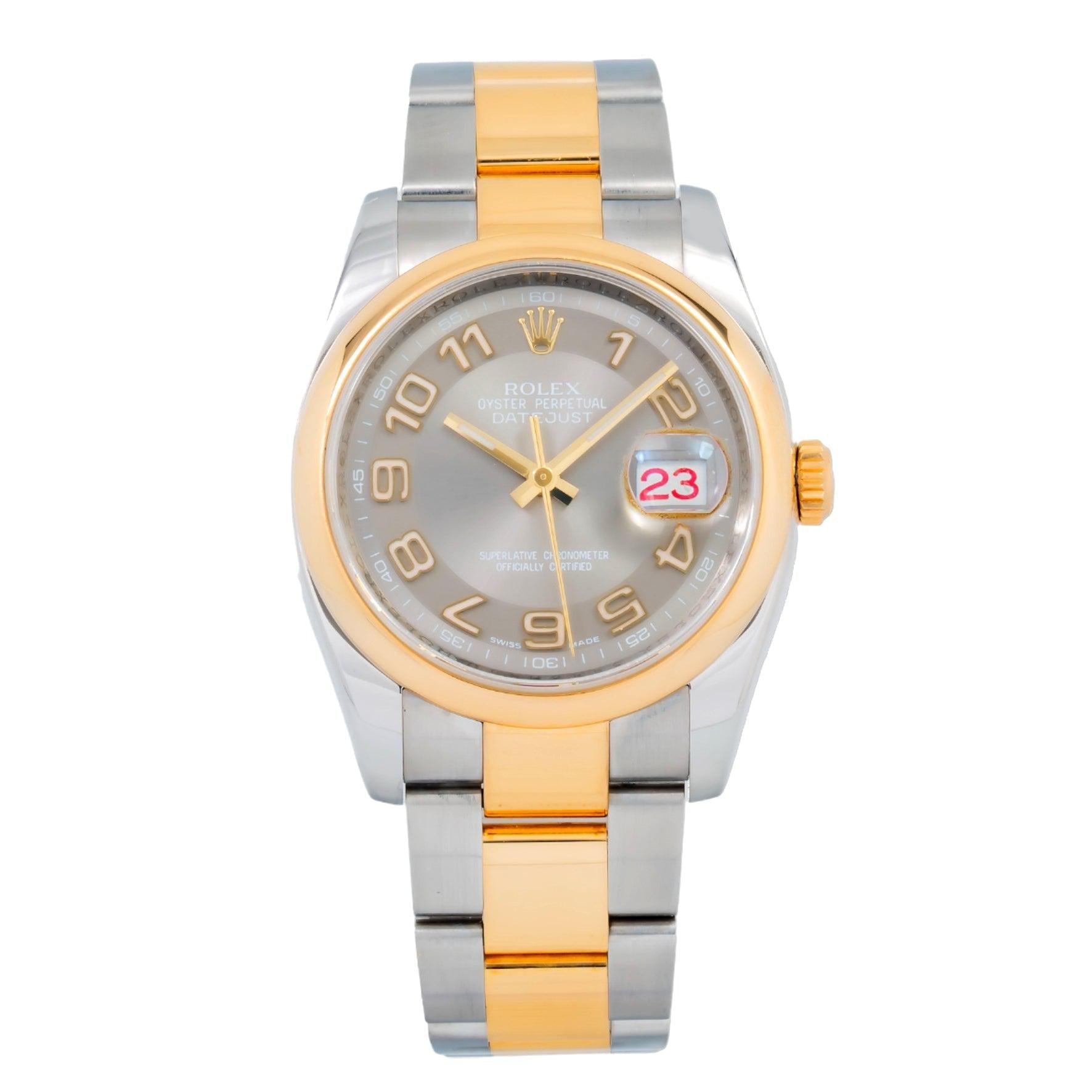 Rolex Datejust 116203 36MM Concentric Dial With Two Tone Oyster Bracelet