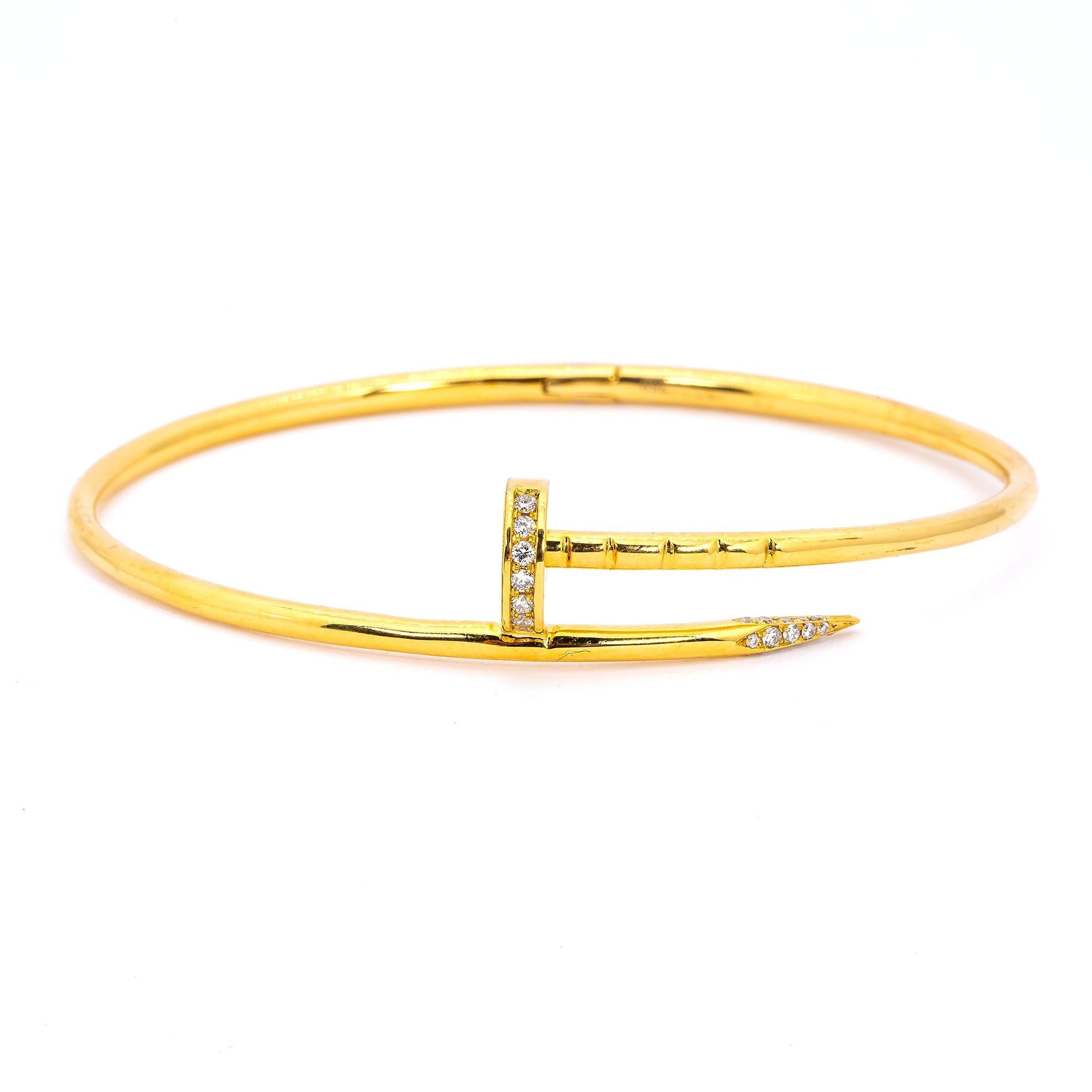 18K GOLD BRACELET 0.20 CT DIAMONDS