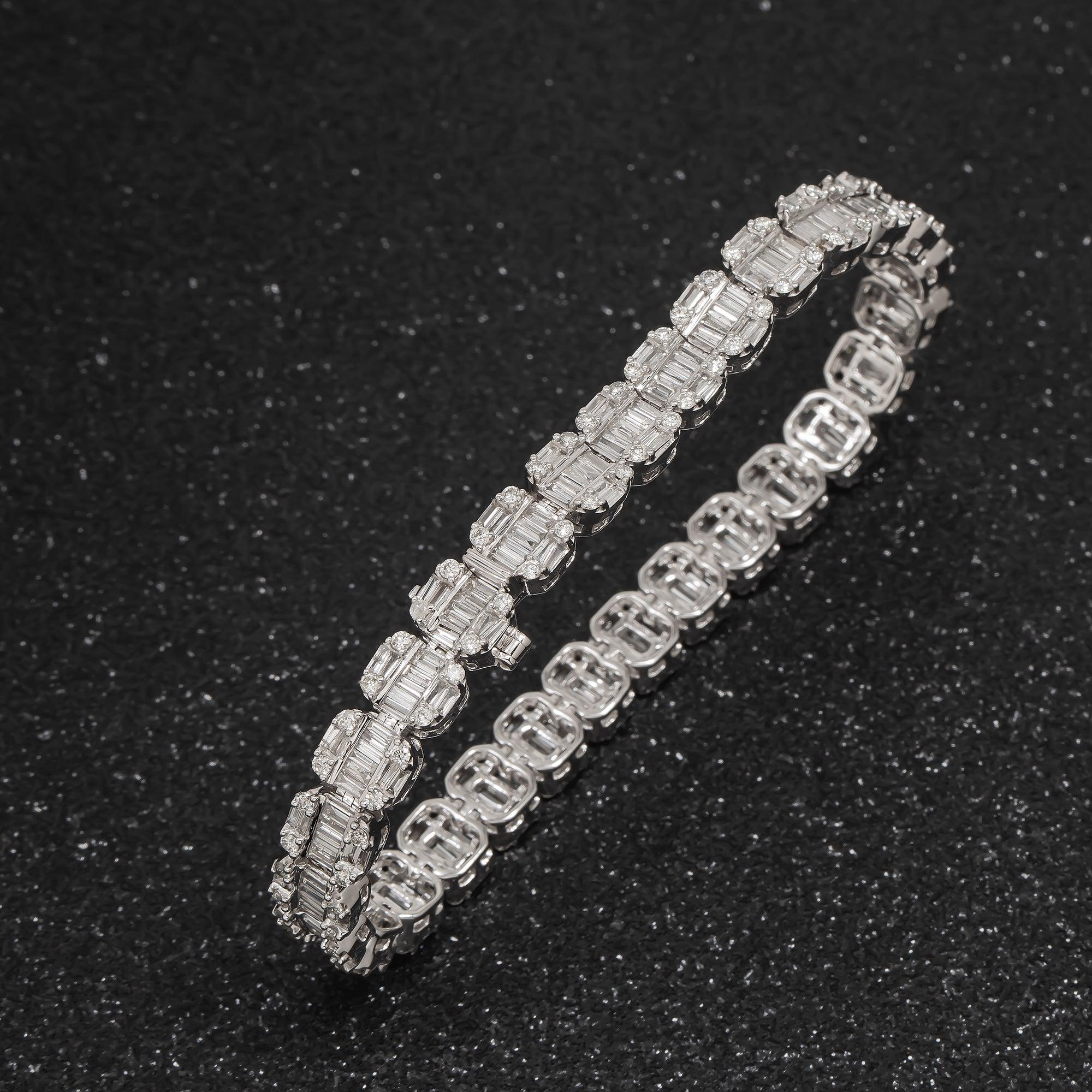 14K GOLD BRACELET WITH DIAMONDS