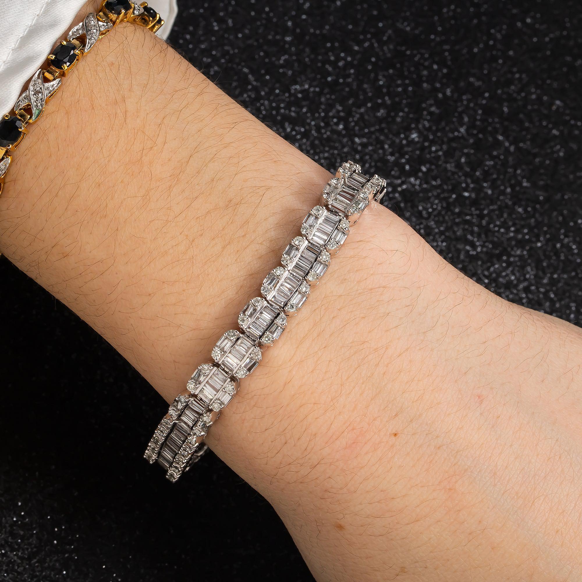 14K GOLD BRACELET WITH DIAMONDS