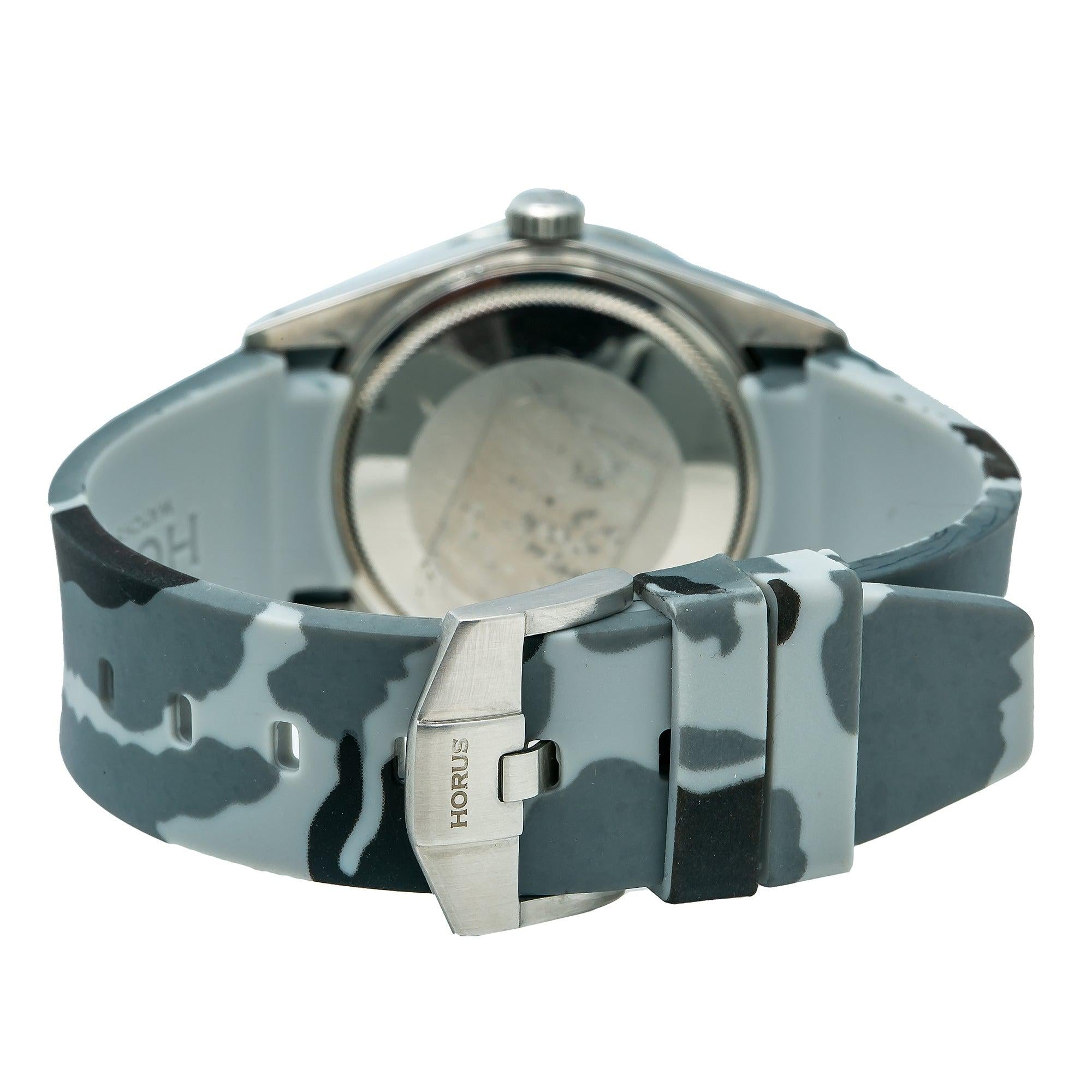 Rolex Datejust 16014 Black Diamond Dial With Rubber Camo Bracelet