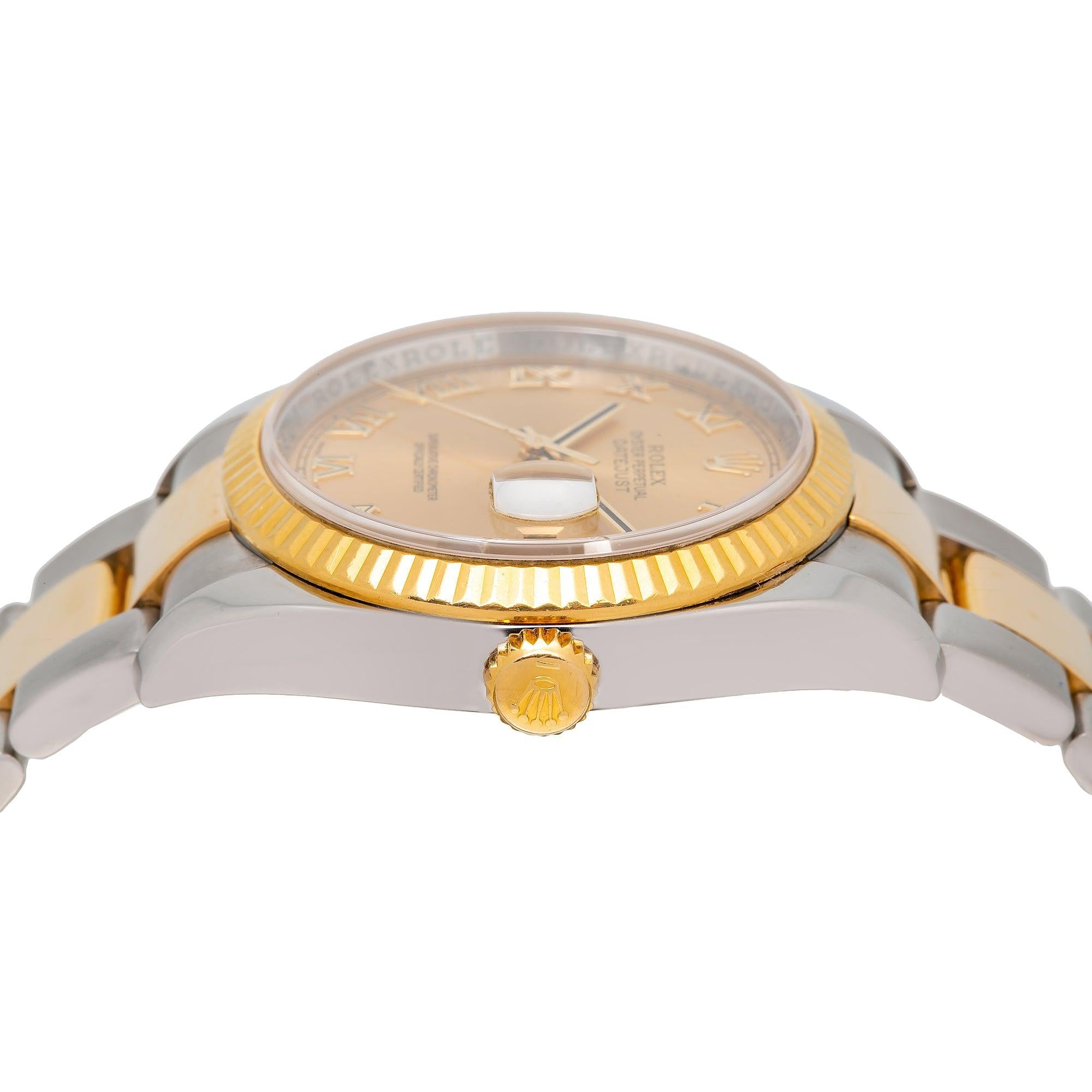 Rolex Datejust 36MM Champagne Dial With Two Tone Oyster Bracelet