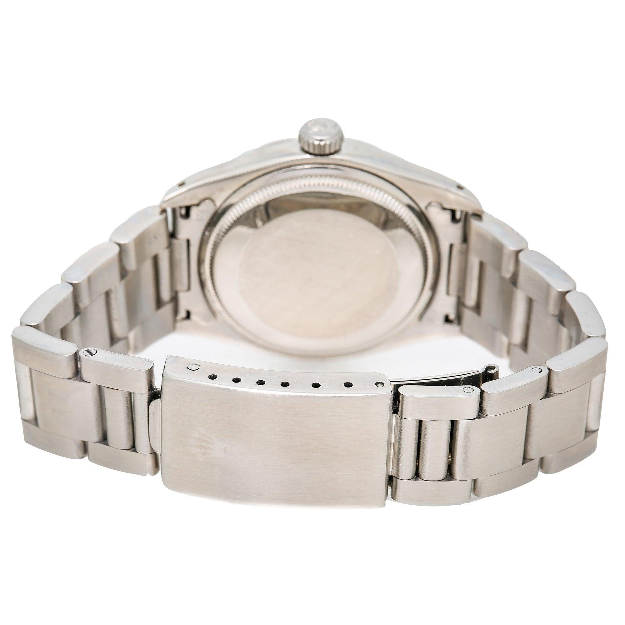 Rolex Oyster Perpetual Date 1500 White Dial With Stainless Steel Bracelet