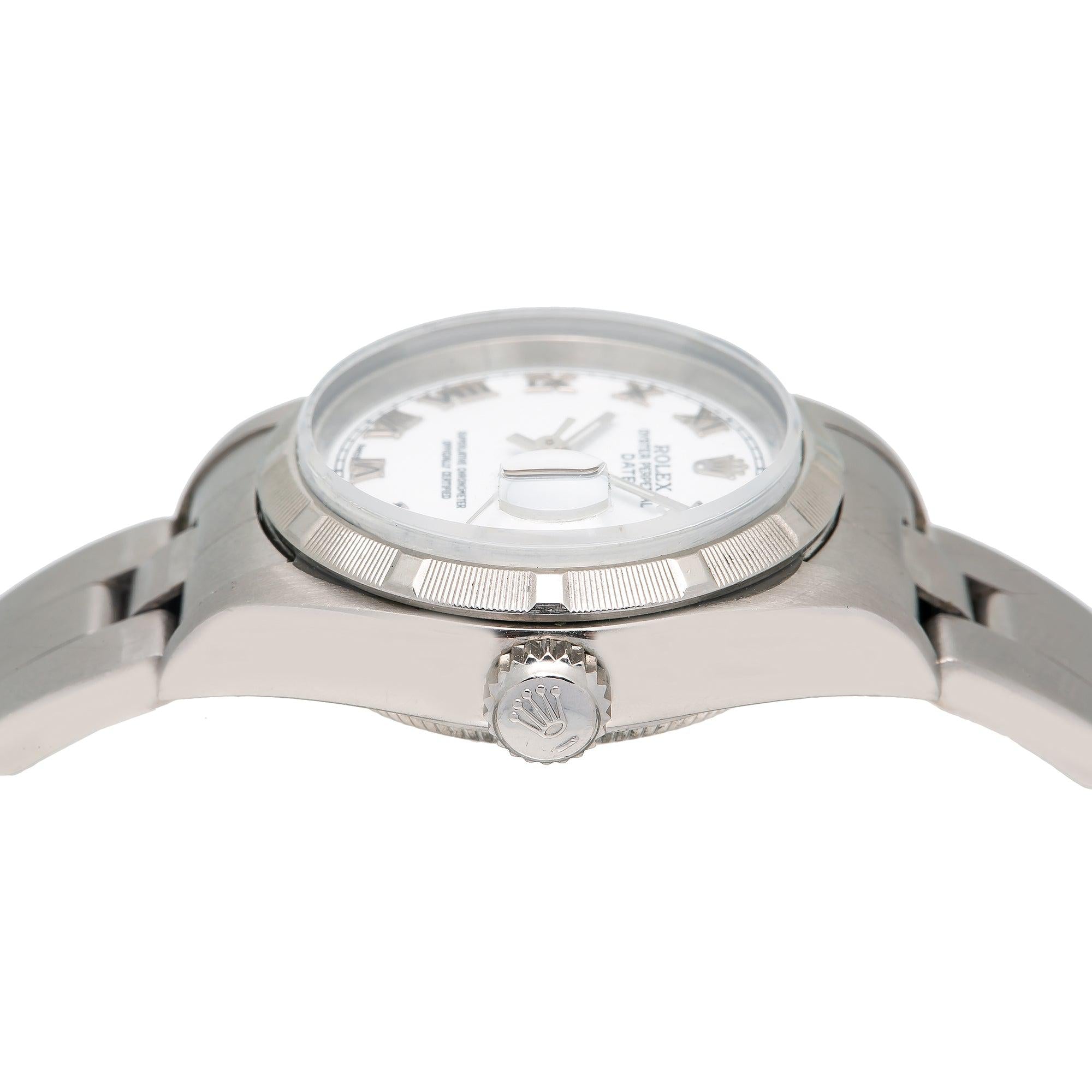 Rolex Oyster Perpetual Date 79160 26MM White Dial With Stainless Steel Bracelet
