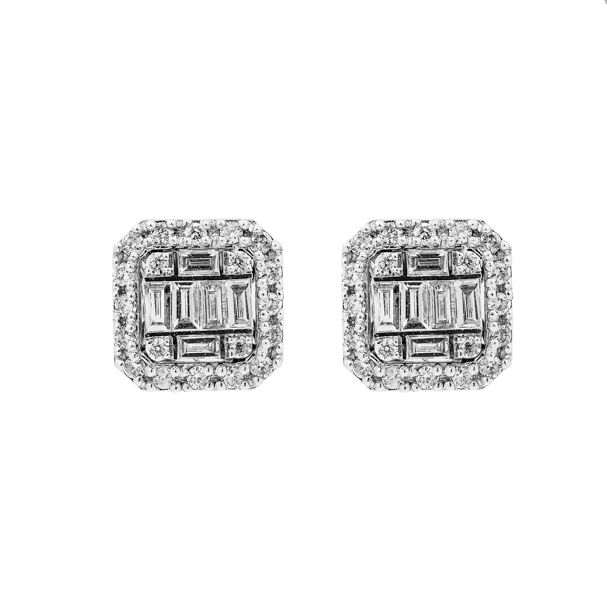 Women's 18K White Gold 0.47 CT Diamond Earrings