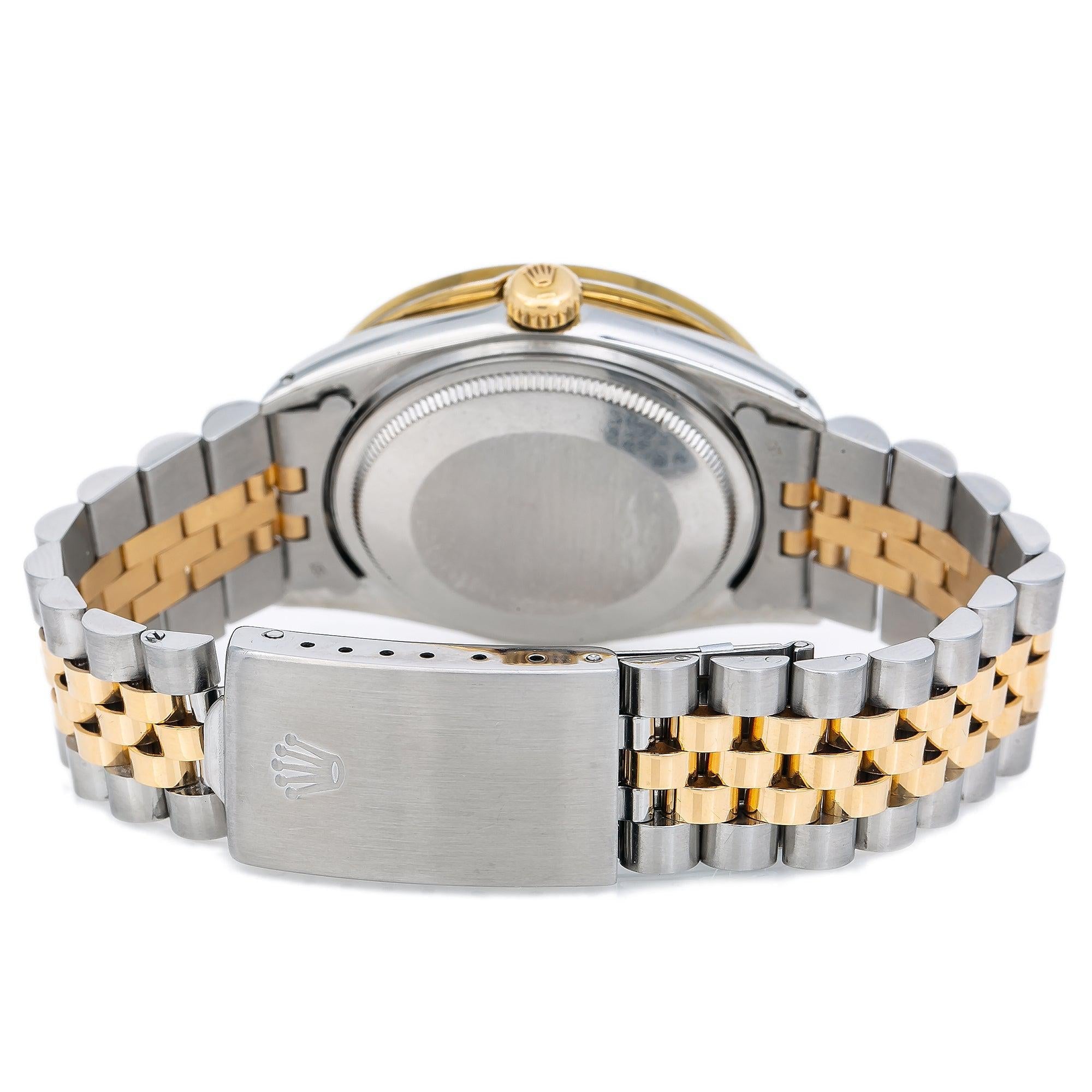 Rolex Datejust 1601 36MM Champagne Diamond Dial With Two Tone Jubilee Bracelet