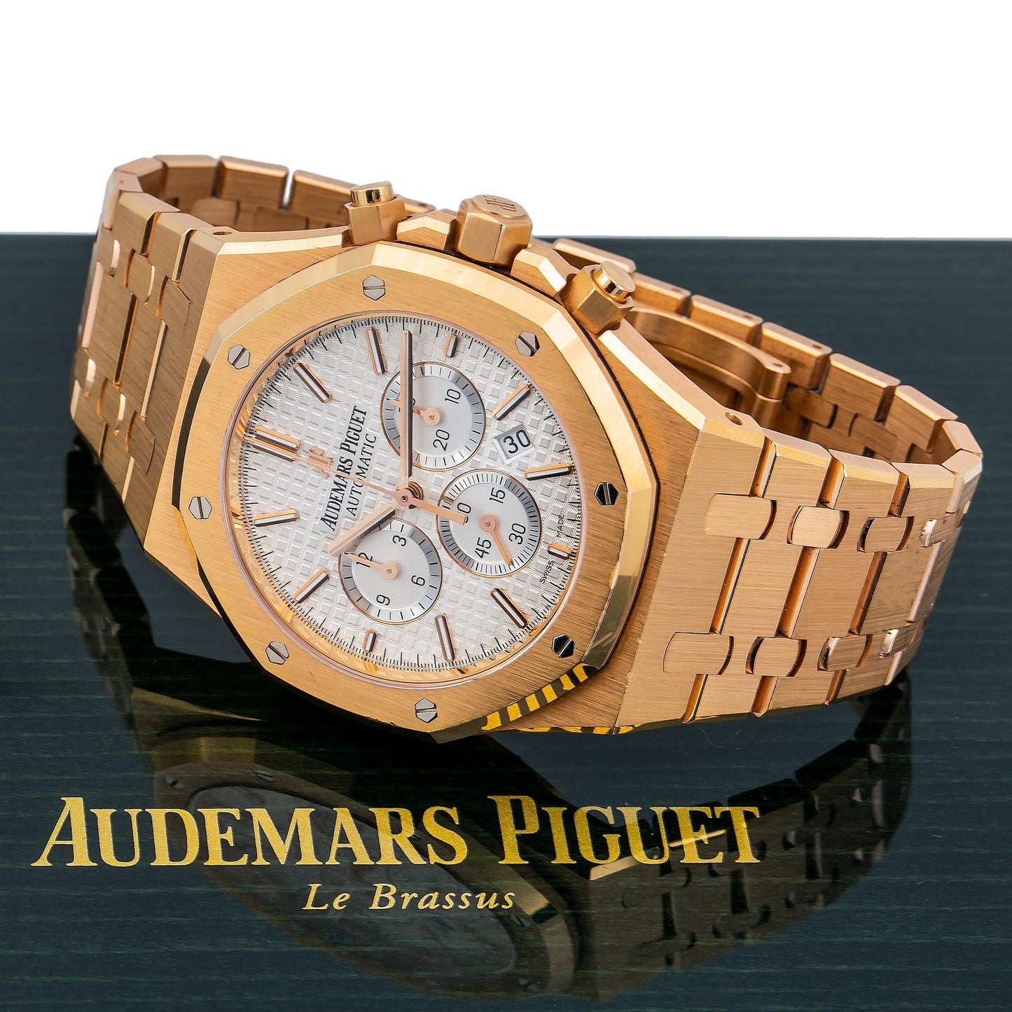 Audemars Piguet Royal Oak Chronograph 26320OR 41MM White Dial With Rose Gold Bracelet
