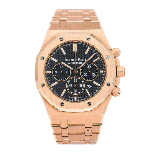 Audemars Piguet Royal Oak Chronograph 26320OR 41MM Black Dial With Rose Gold Bracelet