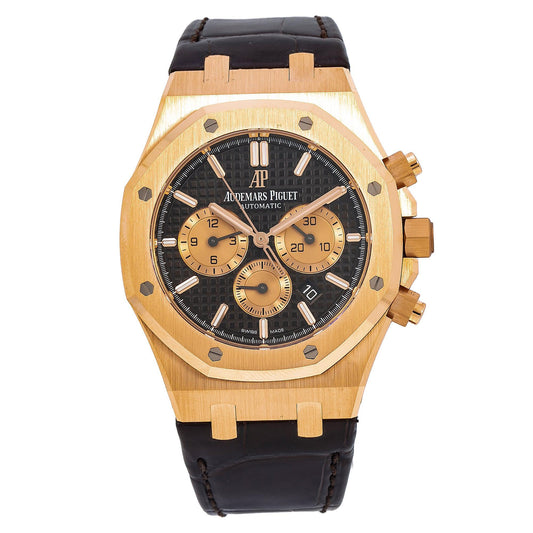 Audemars Piguet Royal Oak Chronograph 26331OR 41MM Brown Dial With Leather Bracelet