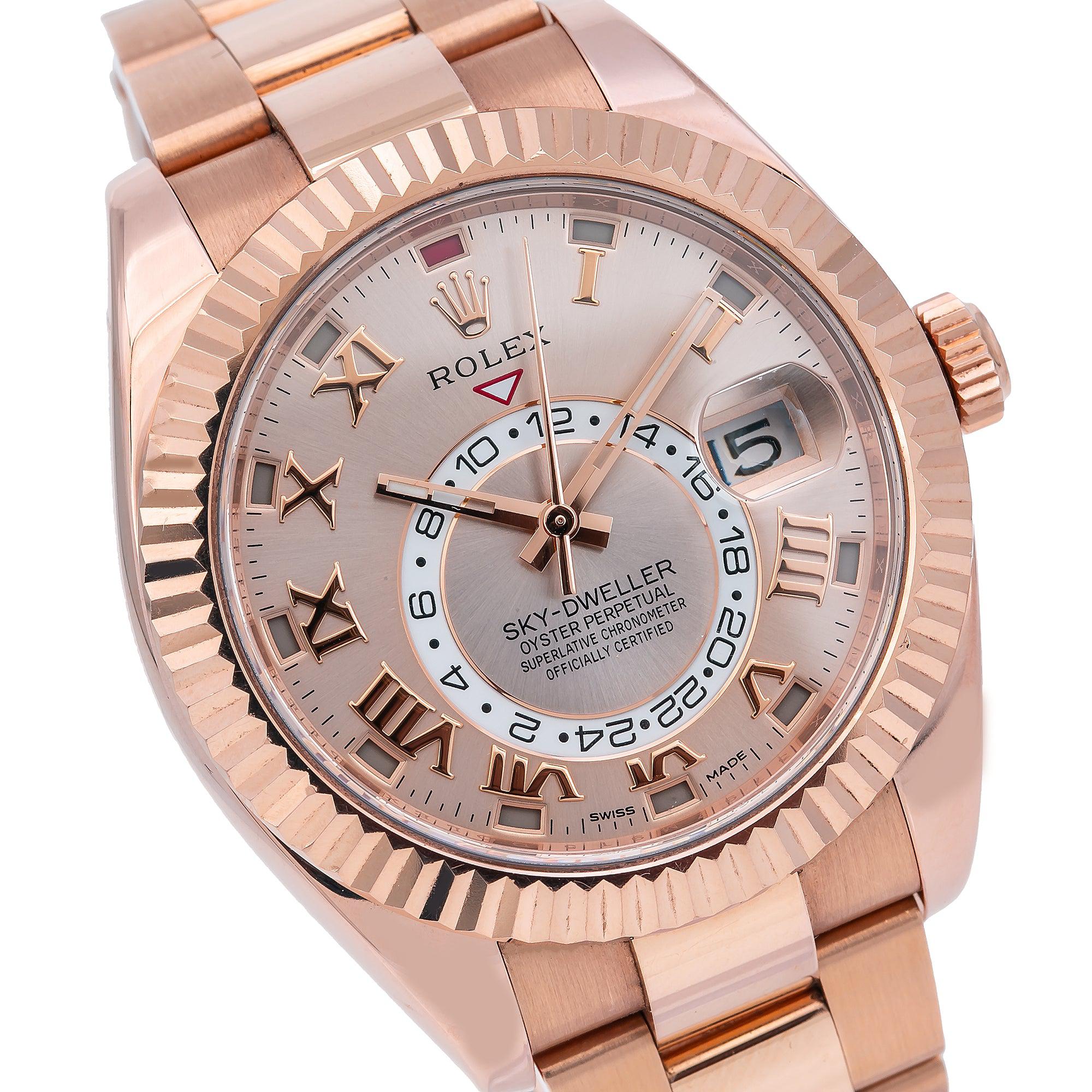 Rolex Sky-Dweller 326935 42MM Sundust Dial With Rose Gold Oyster Bracelet
