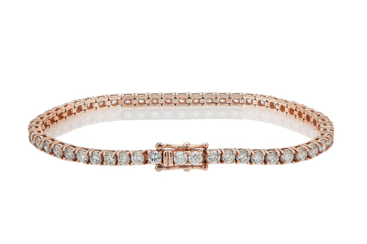 14K GOLD TENNIS BRACELET 6.50 CT DIAMONDS