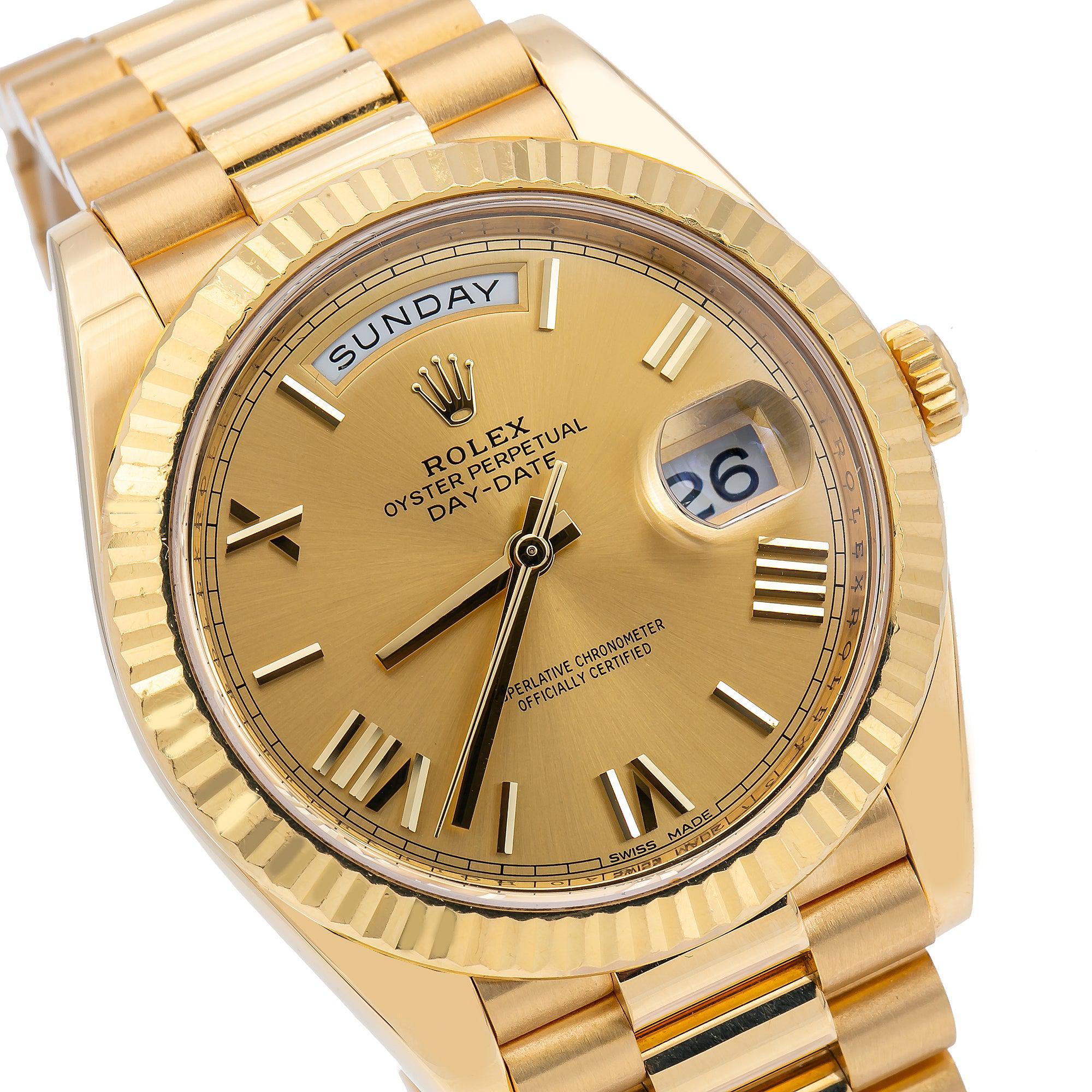 Rolex Day-Date 40 228238 40MM Champagne Dial Presidental Bracelet