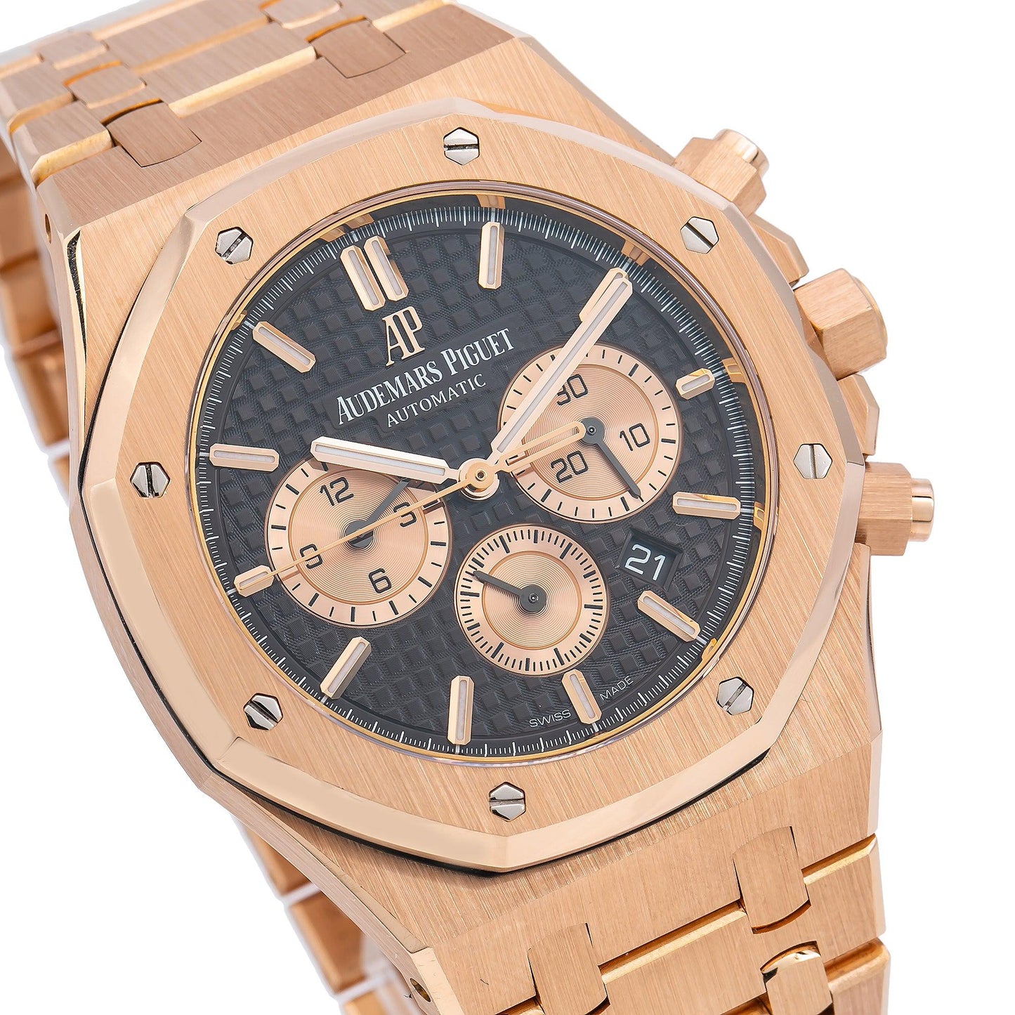 Audemars Piguet Royal Oak Chronograph 26331OR 41MM Black Dial With Rose Gold Bracelet
