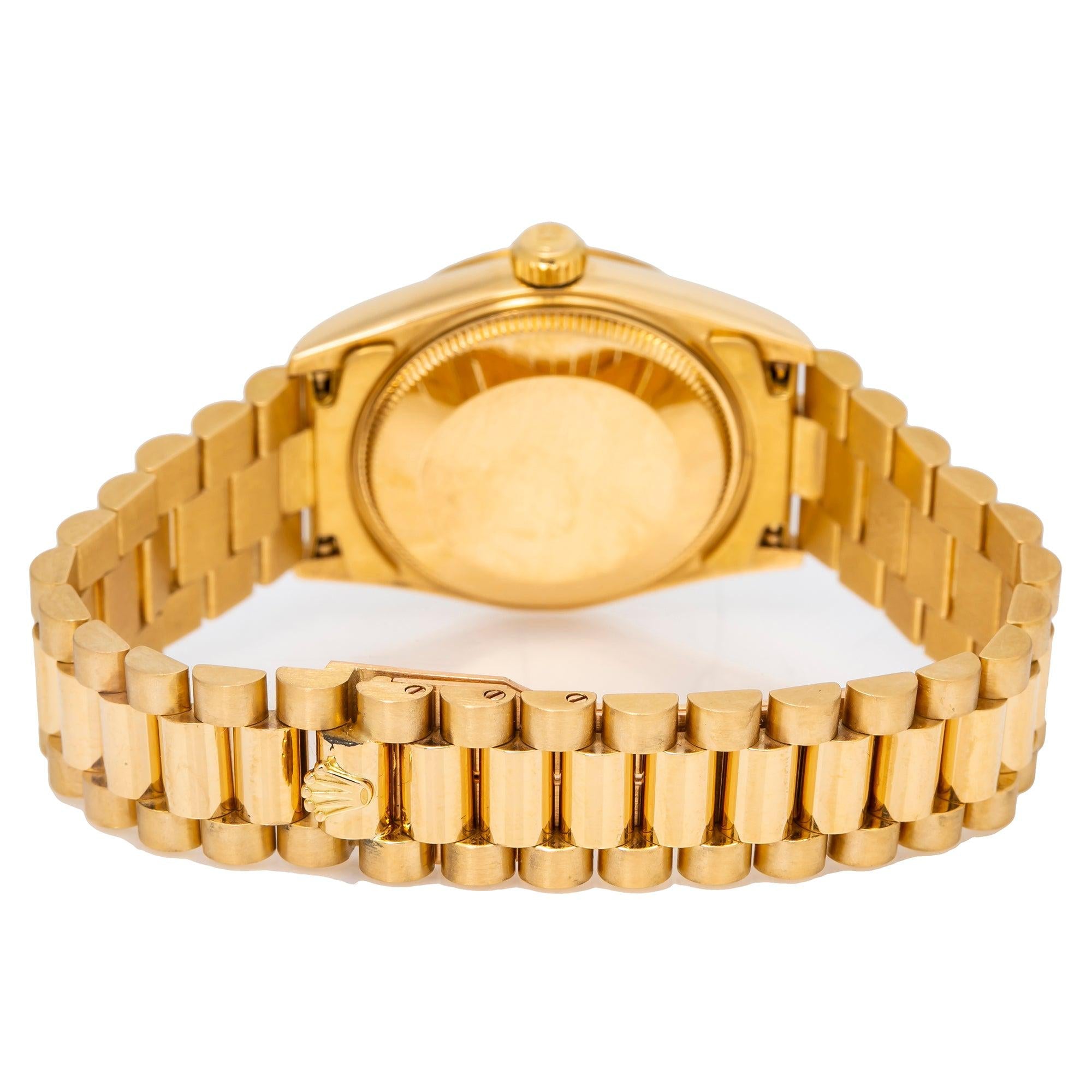 Rolex Datejust 68278 31MM Champagne Dial With Yellow Gold President Bracelet