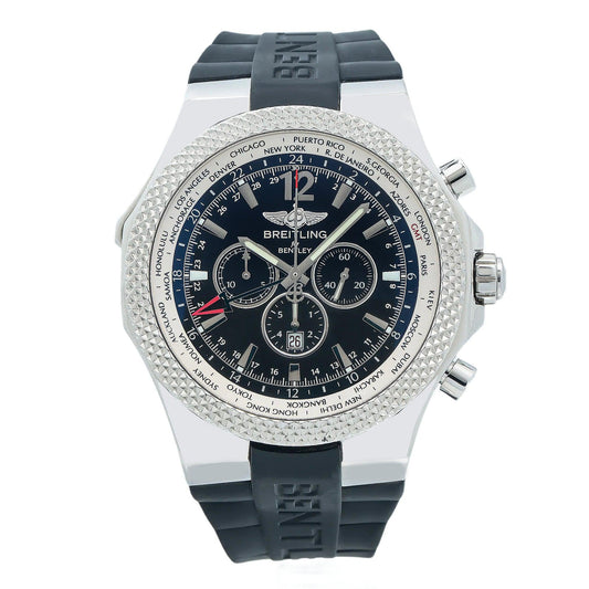 Breitling Bentley A47362 49MM Black Dial With Rubber Bracelet