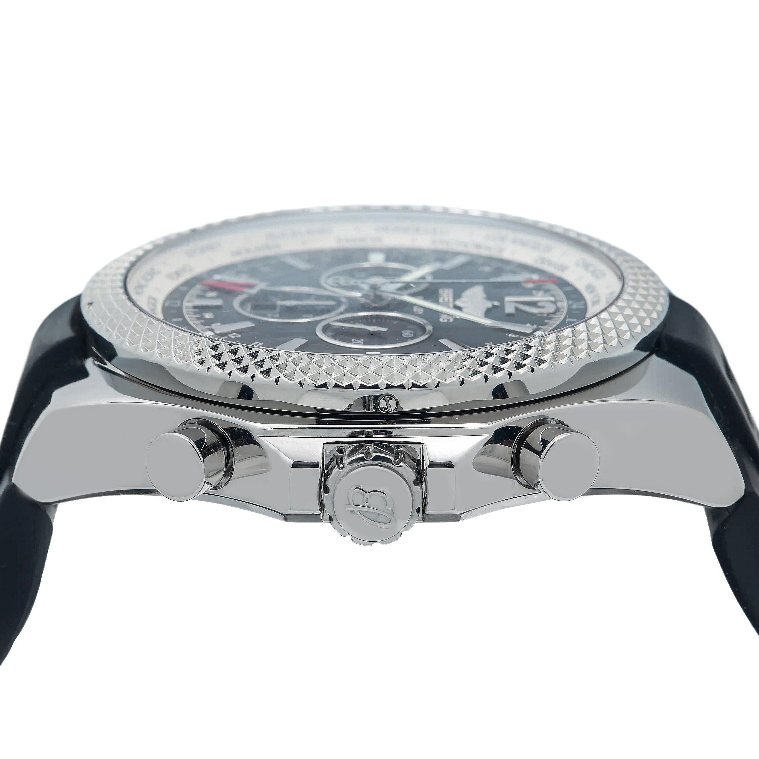 Breitling Bentley A47362 49MM Black Dial With Rubber Bracelet