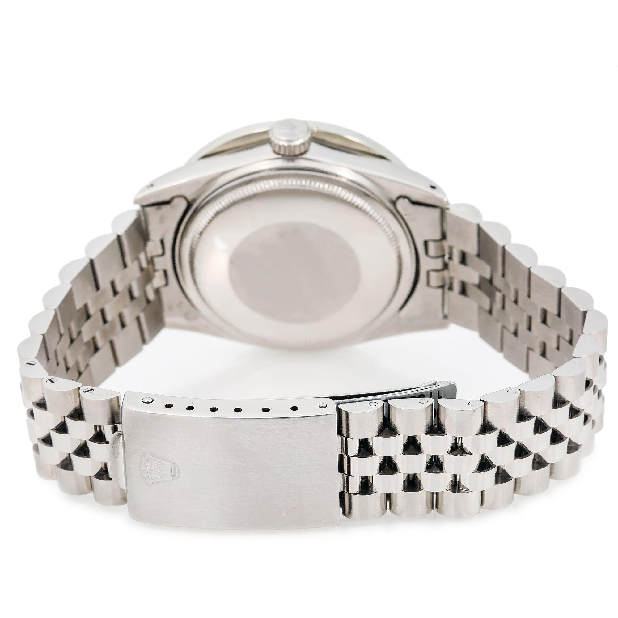 Rolex Datejust 16030 36MM Black Diamond Dial With 1.50 CT Diamonds