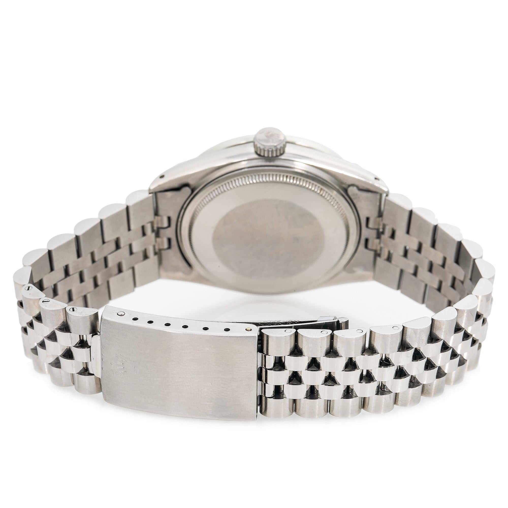 Rolex Datejust 1601 36MM Turquoise Diamond Dial With Stainless Steel Jubilee Bracelet