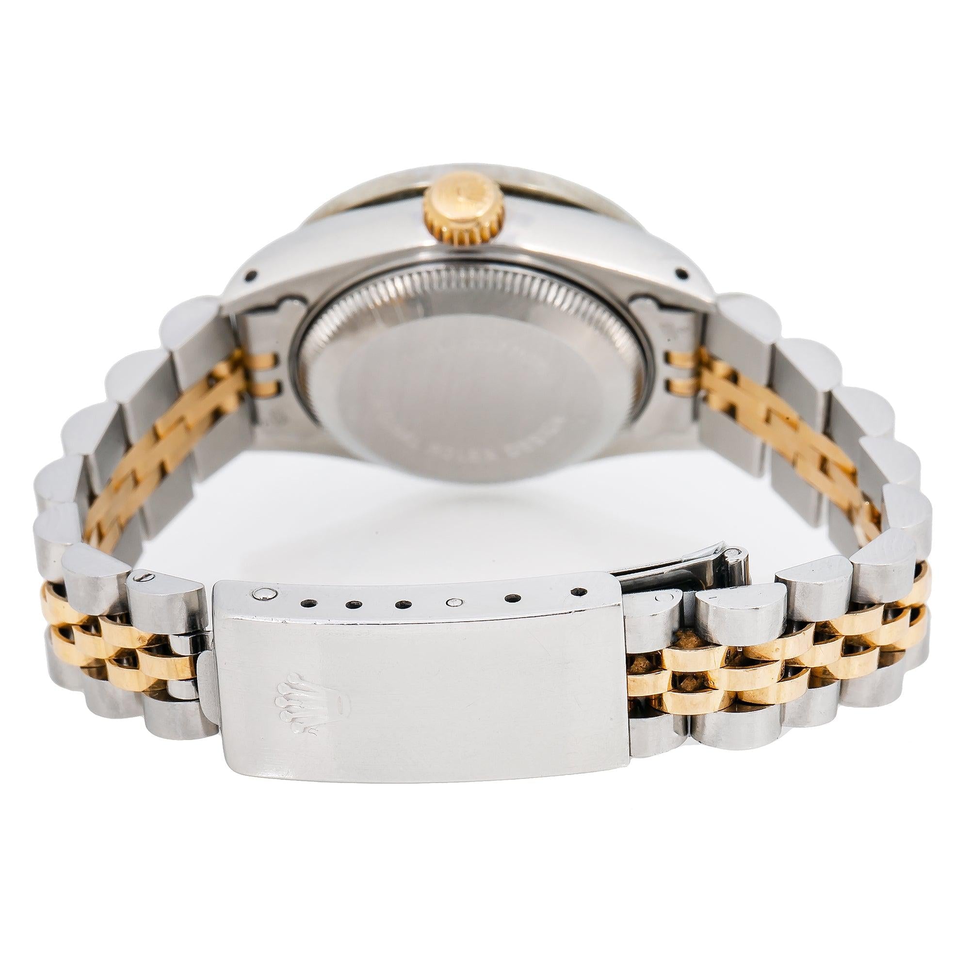 Rolex Lady-Datejust 69173 26MM Black Diamond Dial With 1.2 CT Diamonds