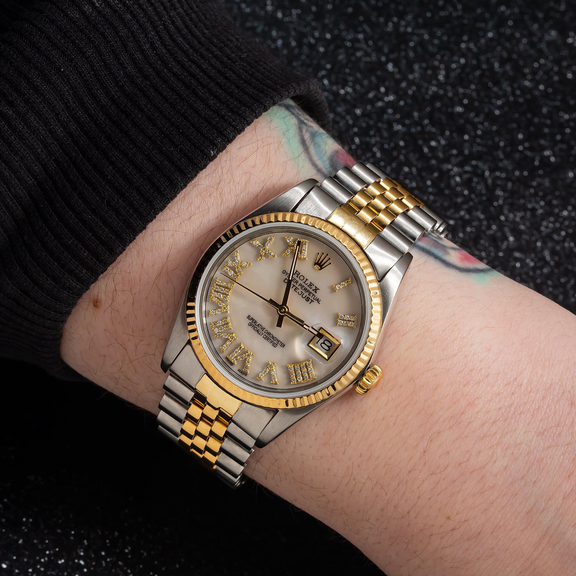 Rolex Datejust 68273 31MM Diamond Dial With Two Tone Jubilee Bracelet