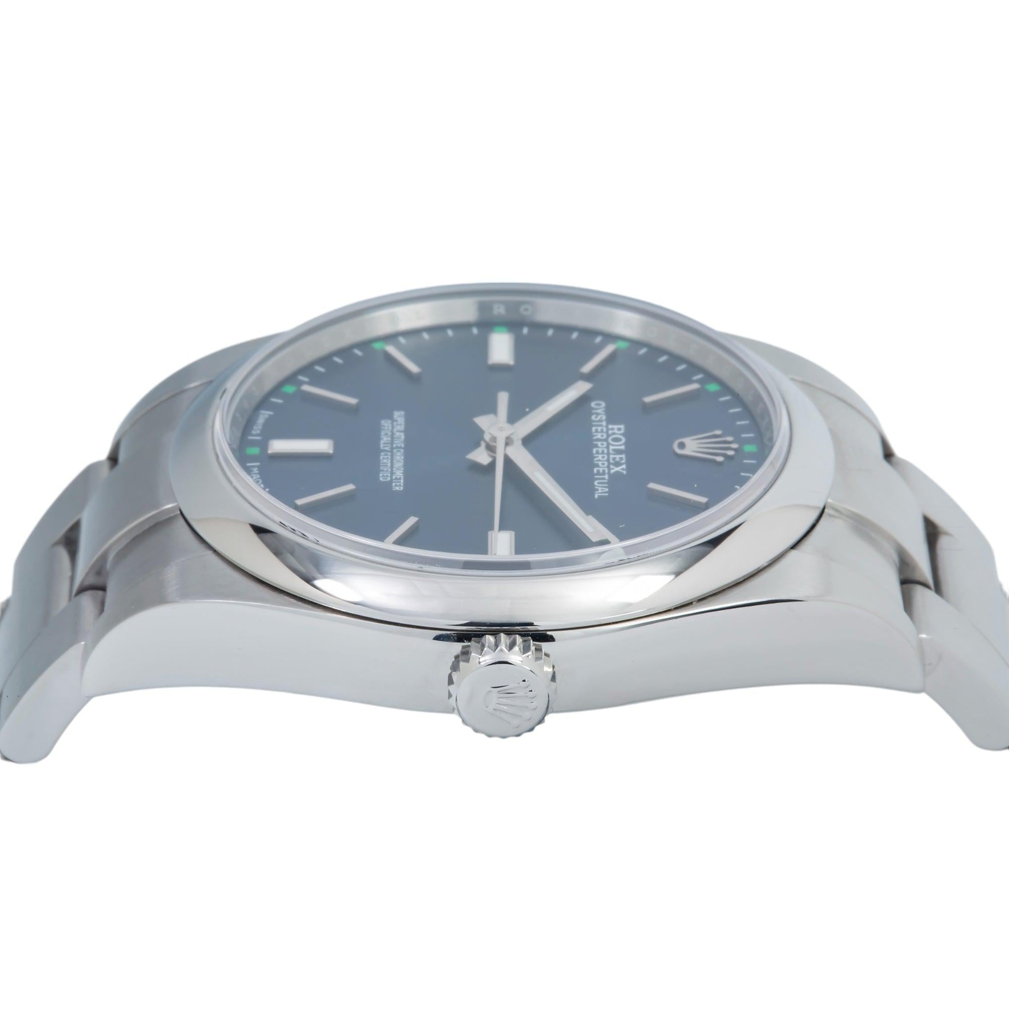 Rolex Oyster Perpetual 114300 39MM Blue Dial With Stainless Steel Oyster Bracelet