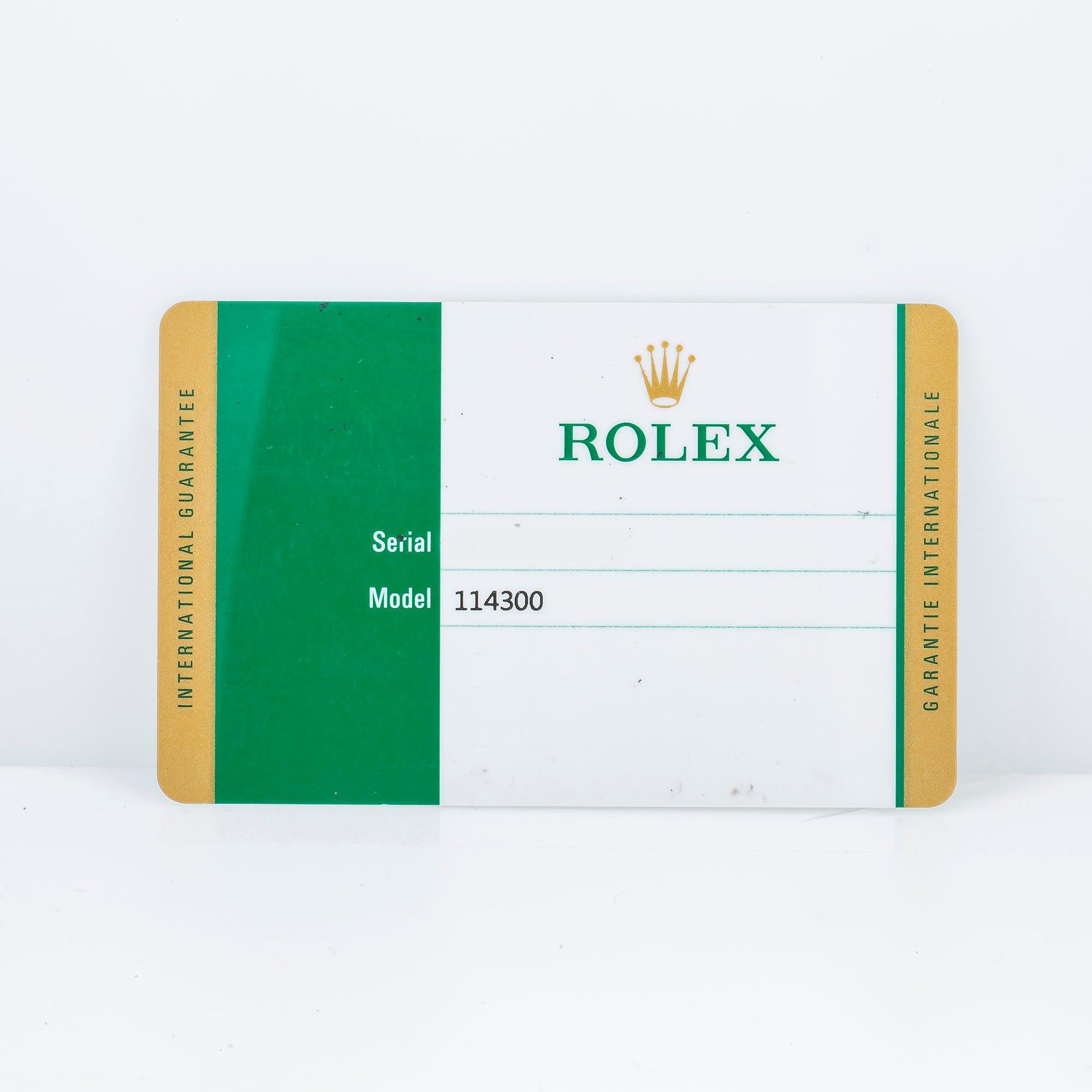 Rolex Oyster Perpetual 114300 39MM Blue Dial With Stainless Steel Oyster Bracelet