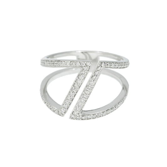 14K GOLD DIAMOND DESIGNER RING 0.50 CT