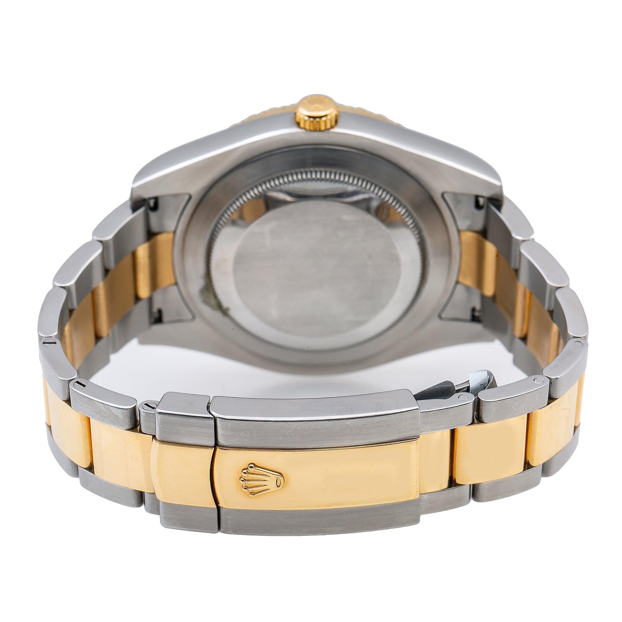 Rolex Datejust II 116333 41MM Red Diamond Dial With Two Tone Oyster Bracelet