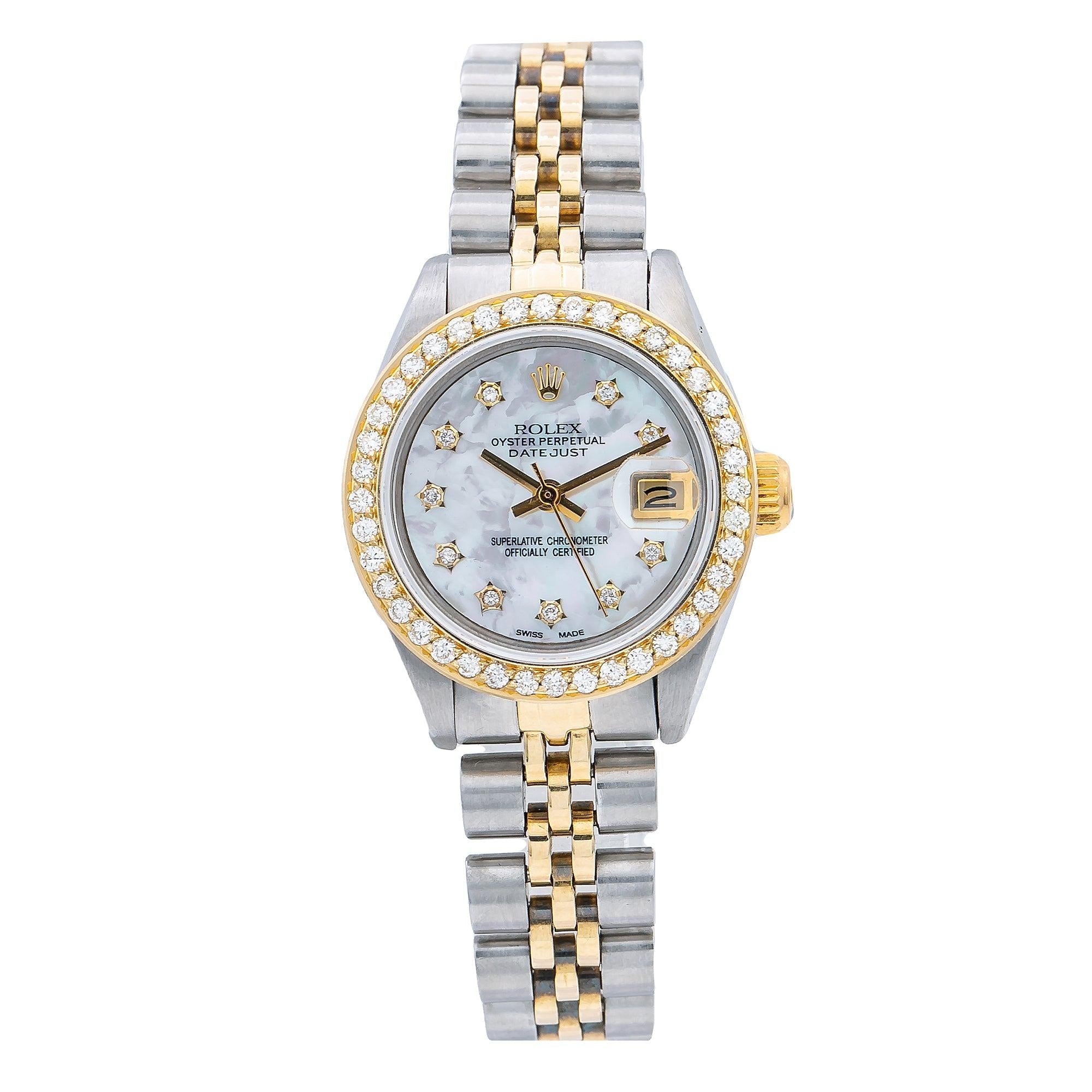 Rolex Lady-Datejust 6917 26MM White Diamond Dial With 0.90 CT Diamonds