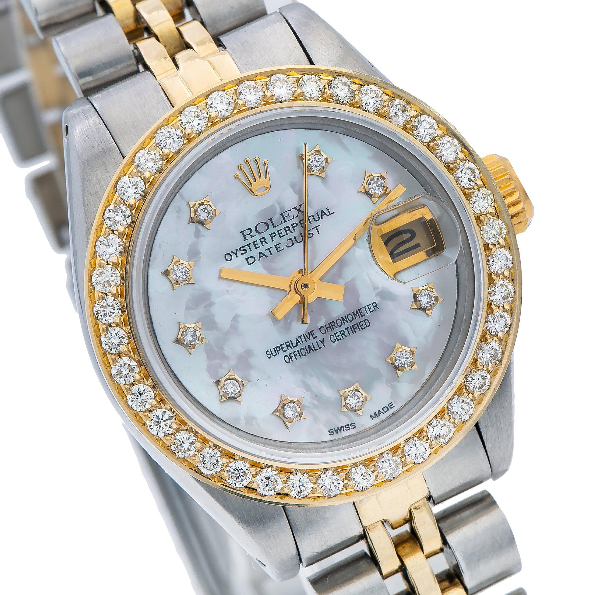 Rolex Lady-Datejust 6917 26MM White Diamond Dial With 0.90 CT Diamonds