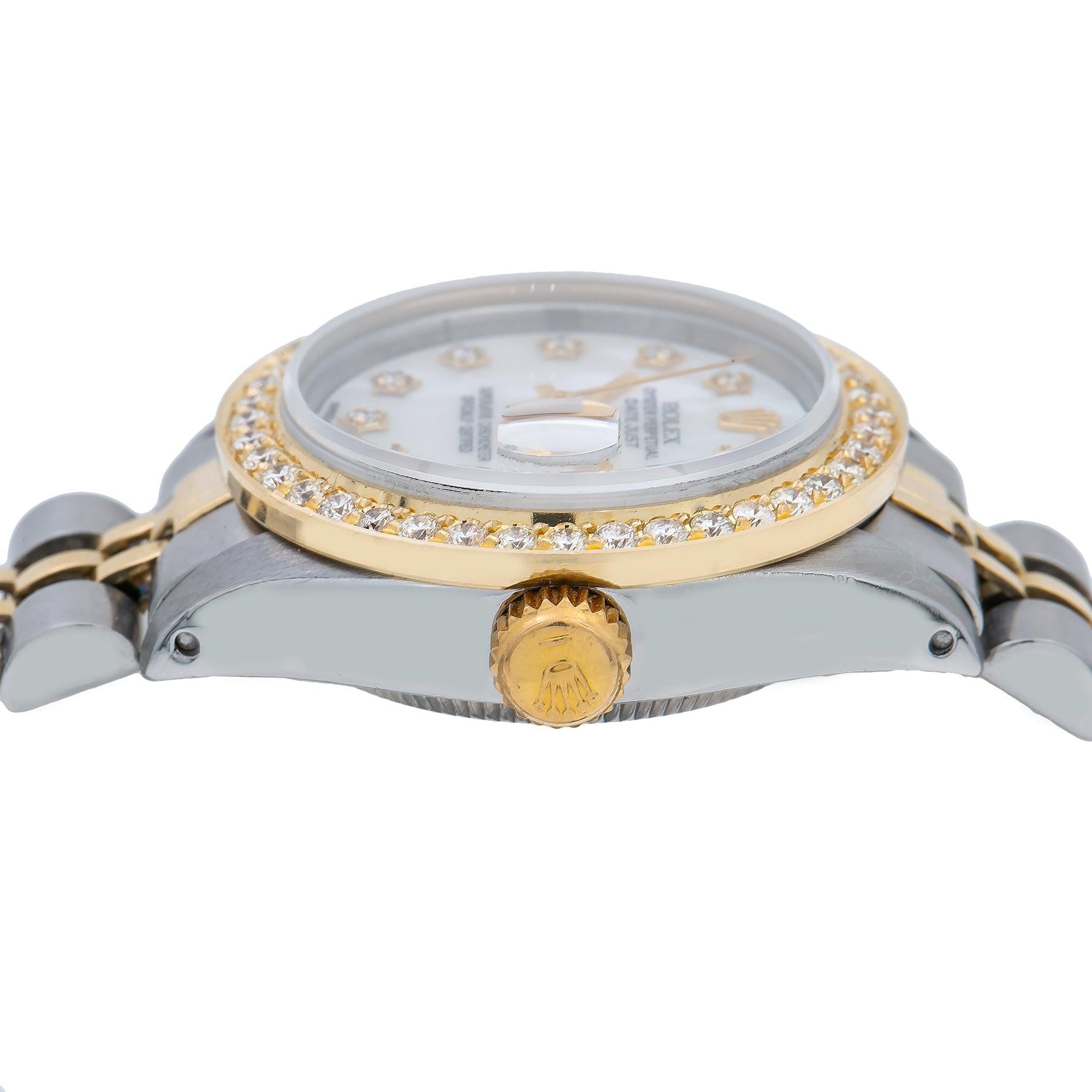 Rolex Lady-Datejust 6917 26MM White Diamond Dial With 0.90 CT Diamonds