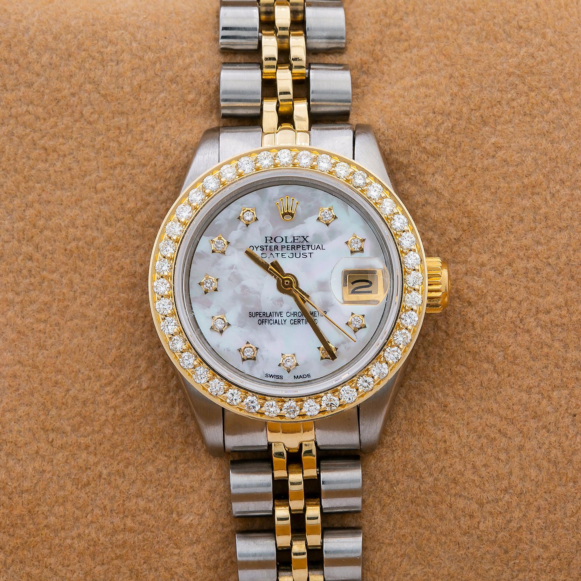 Rolex Lady-Datejust 6917 26MM White Diamond Dial With 0.90 CT Diamonds