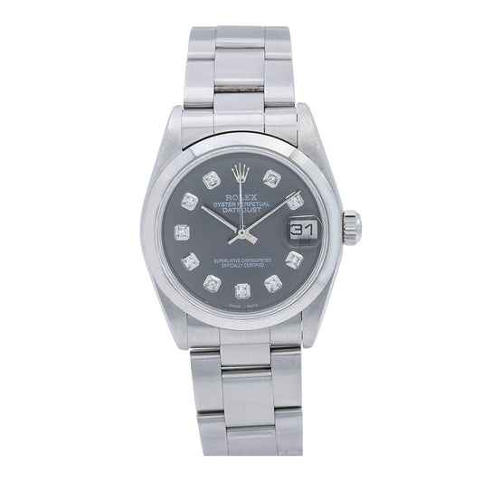 Rolex Lady-Datejust 78240 31MM Black Dial With Stainless Steel Oyster Bracelet