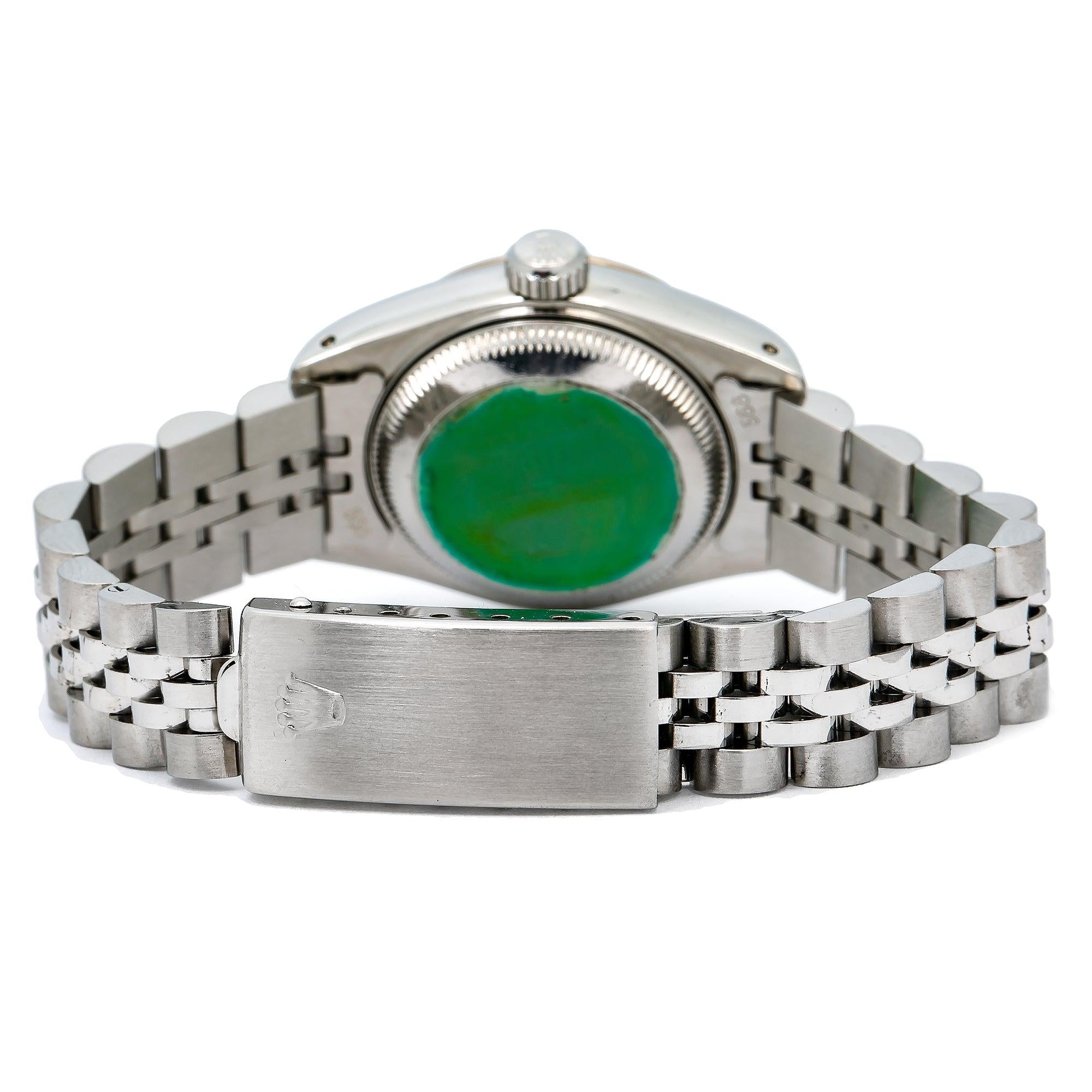 Rolex Lady-Datejust 69174 26MM Blue Diamond Dial With Stainless Steel Bracelet