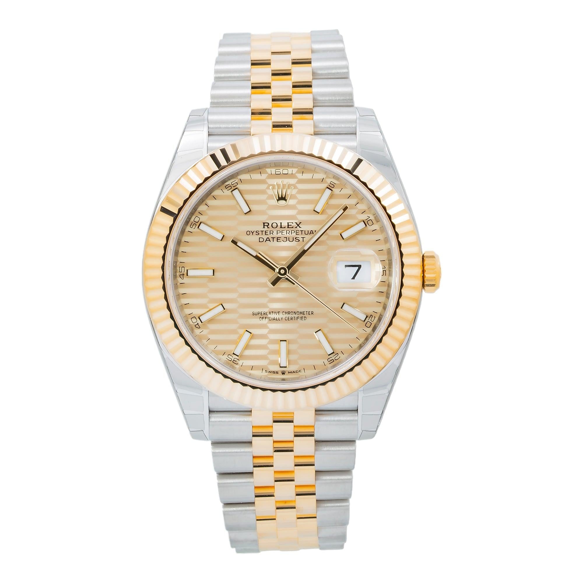 Rolex Datejust 126333 41MM Champagne Dial With Two Tone Jubilee Bracelet