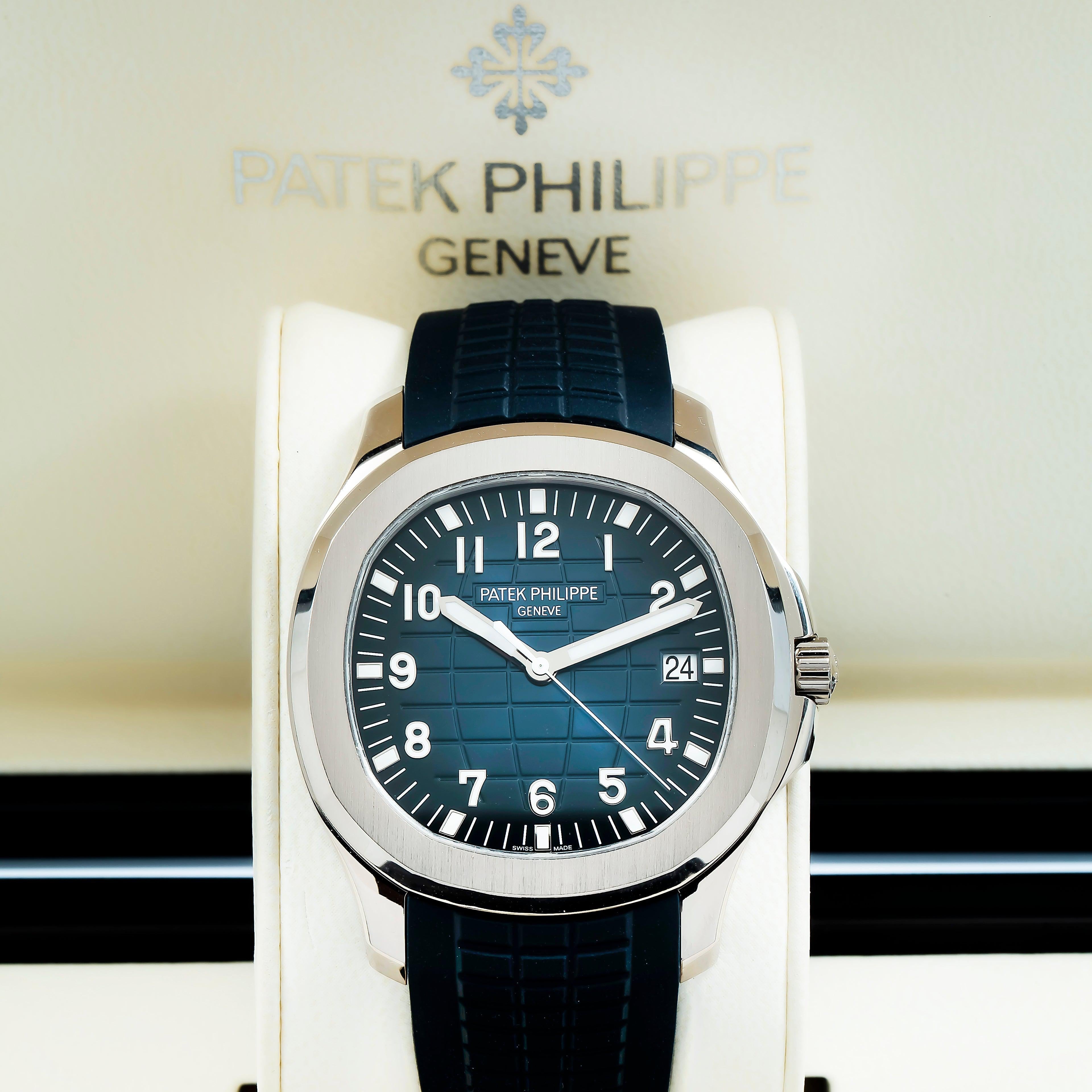 Patek Philippe Aquanaut 5168G 42.2MM Blue Dial With Blue Composite Strap